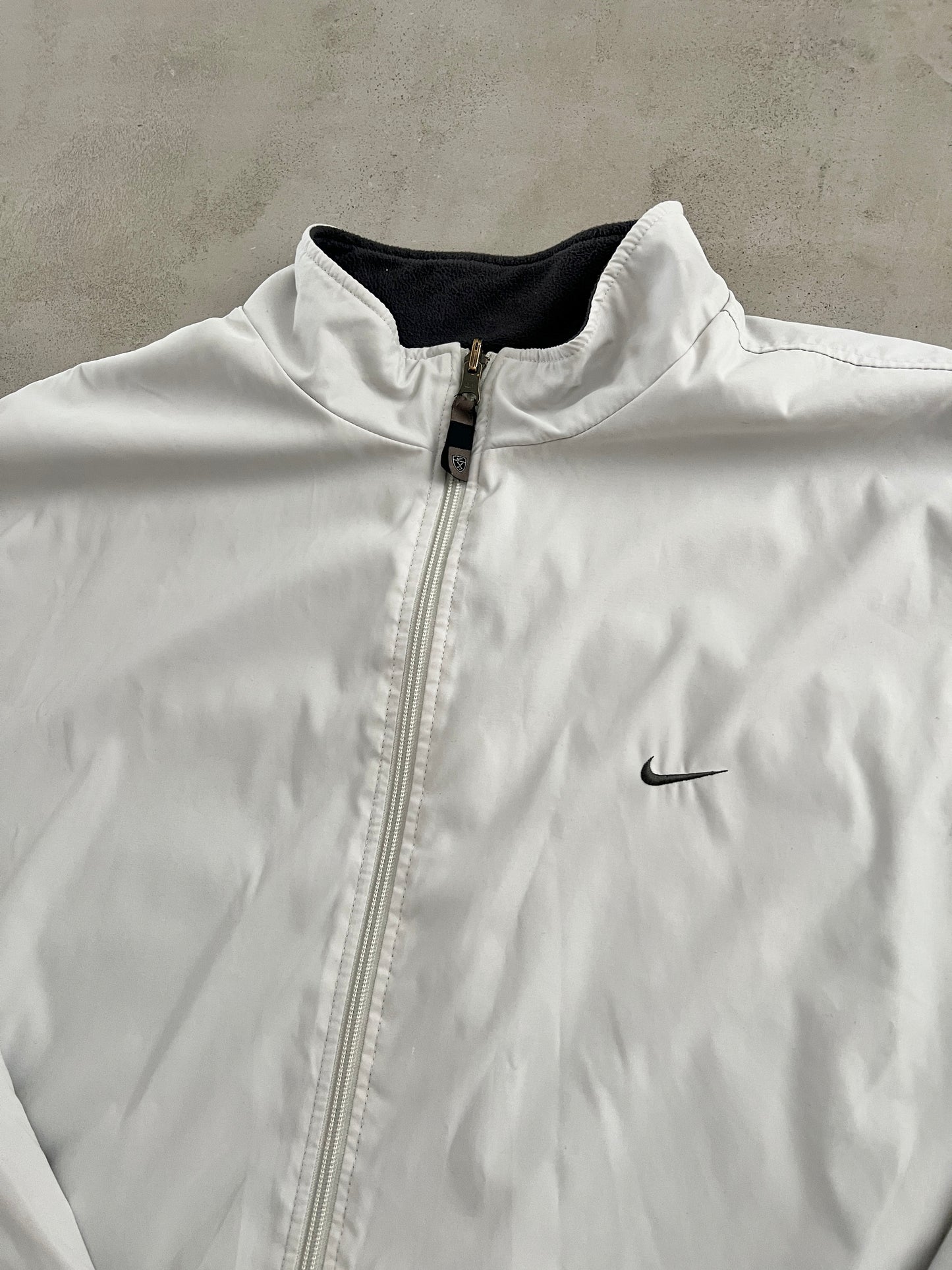 GREY/CREME 2 SIDE NIKE FLEECE - 2000S - XL