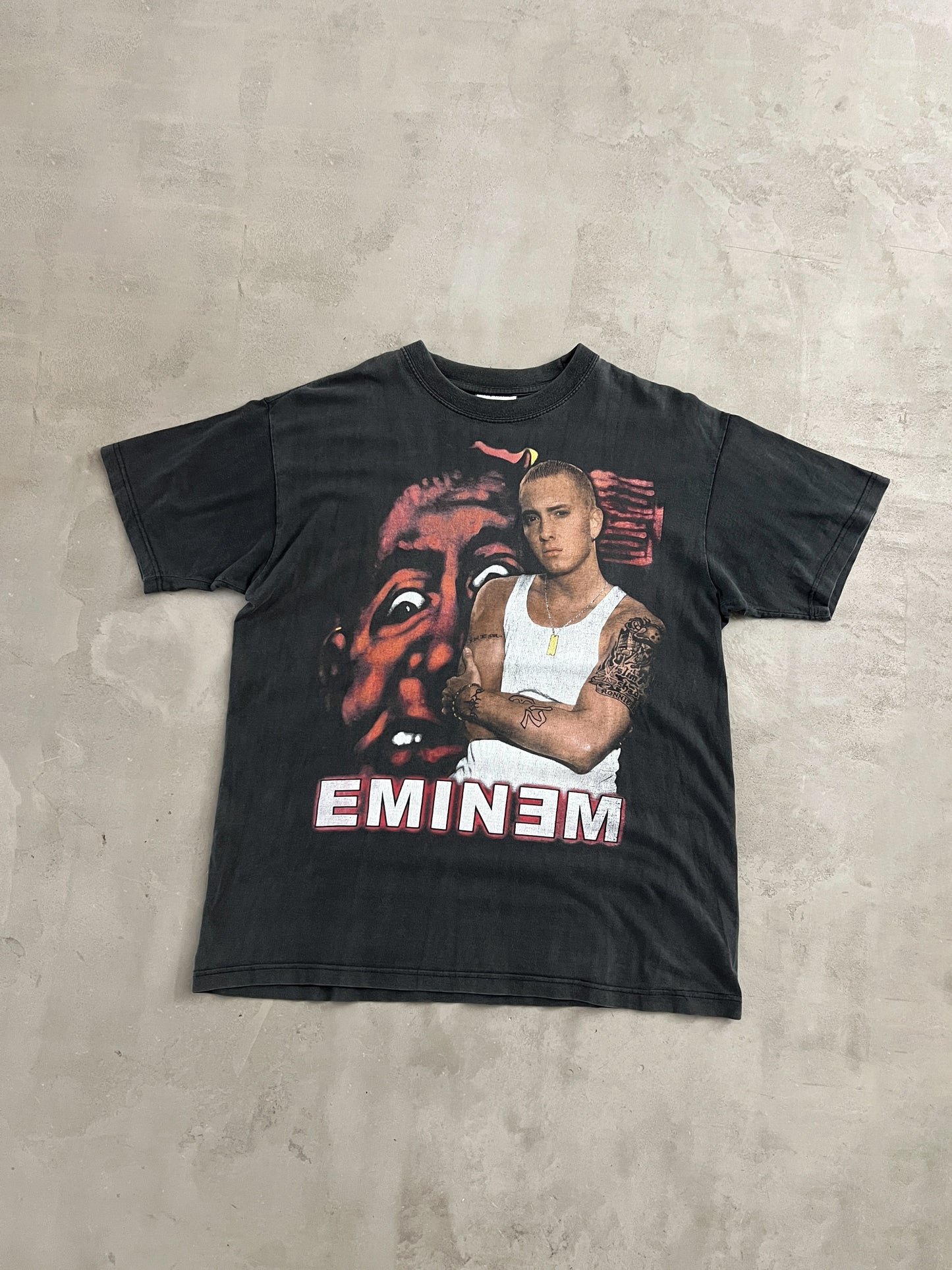 FADED GREY EMINEM TEE - 2000S - L