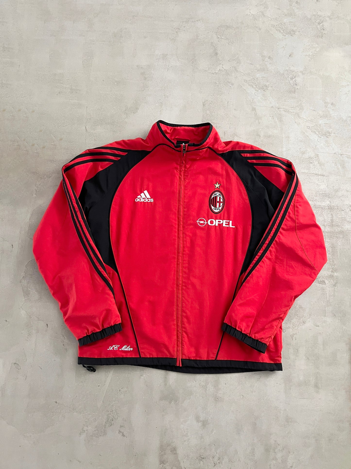 RED AC MILAN TRACK JACKET - 2000S - L
