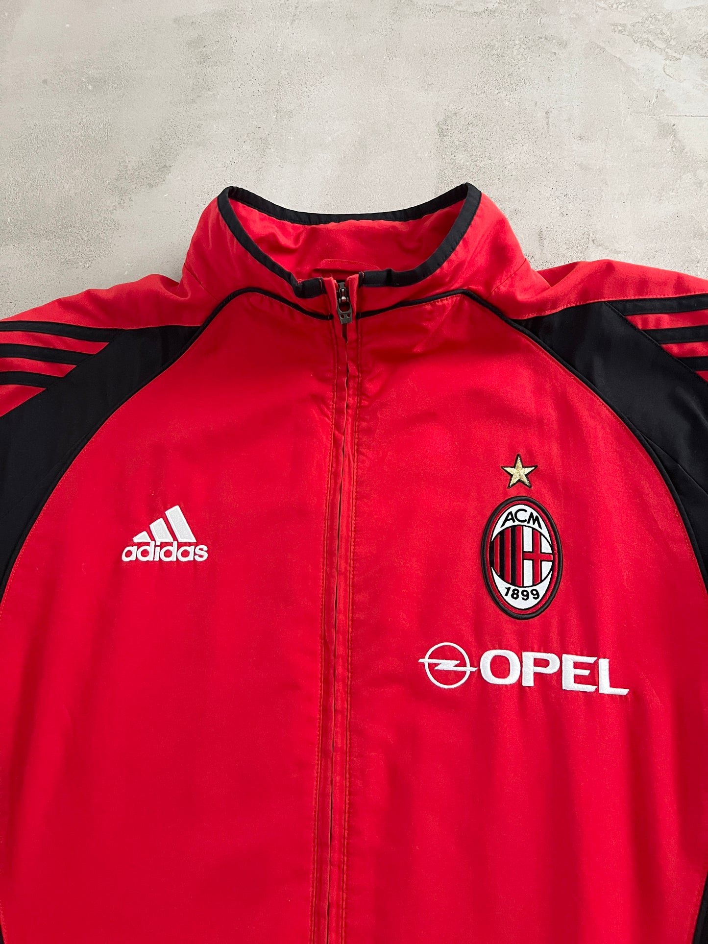 RED AC MILAN TRACK JACKET - 2000S - L
