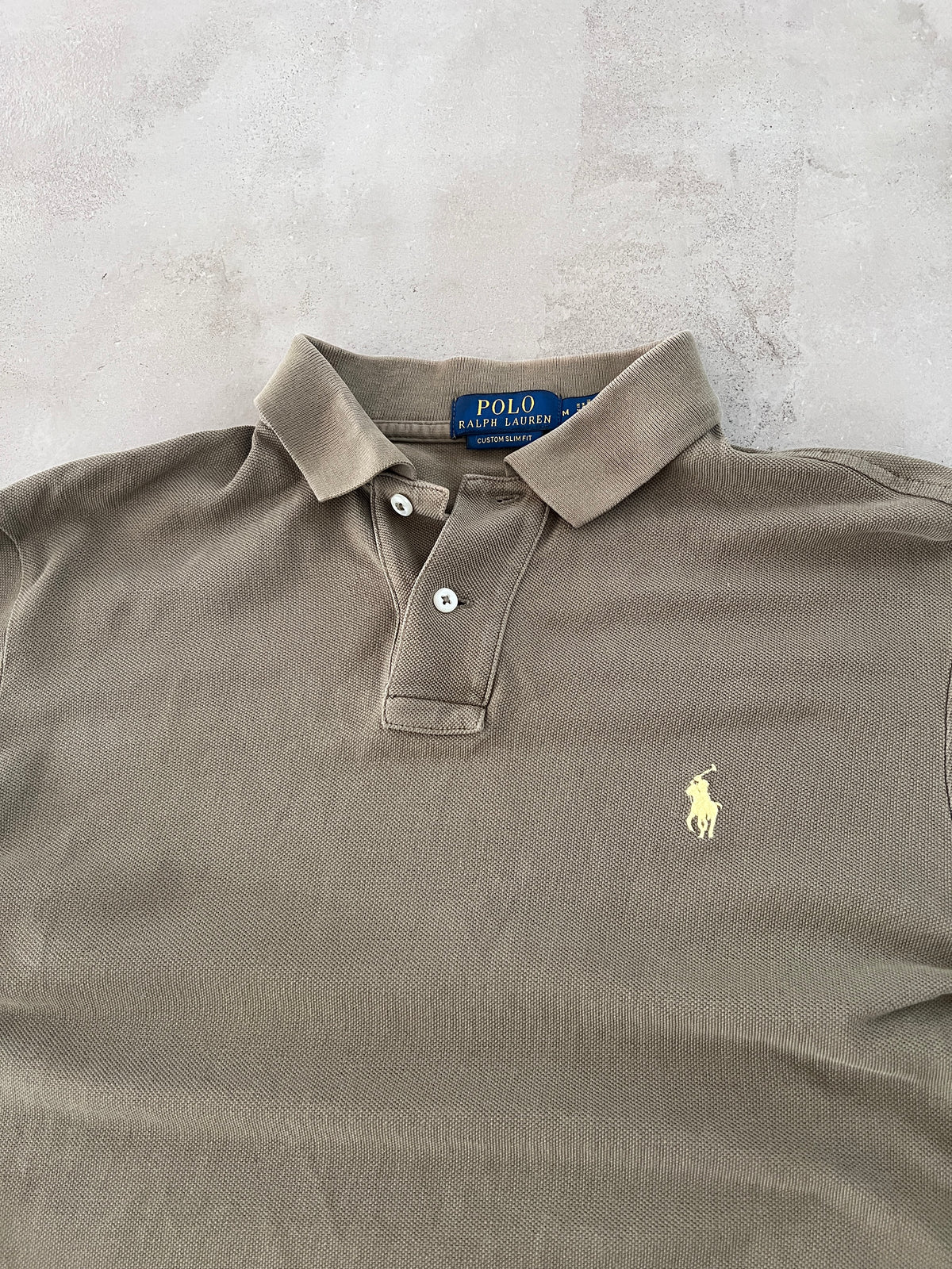 KHAKI RALPH LAUREN LONGSLEEVE - 2000S - S