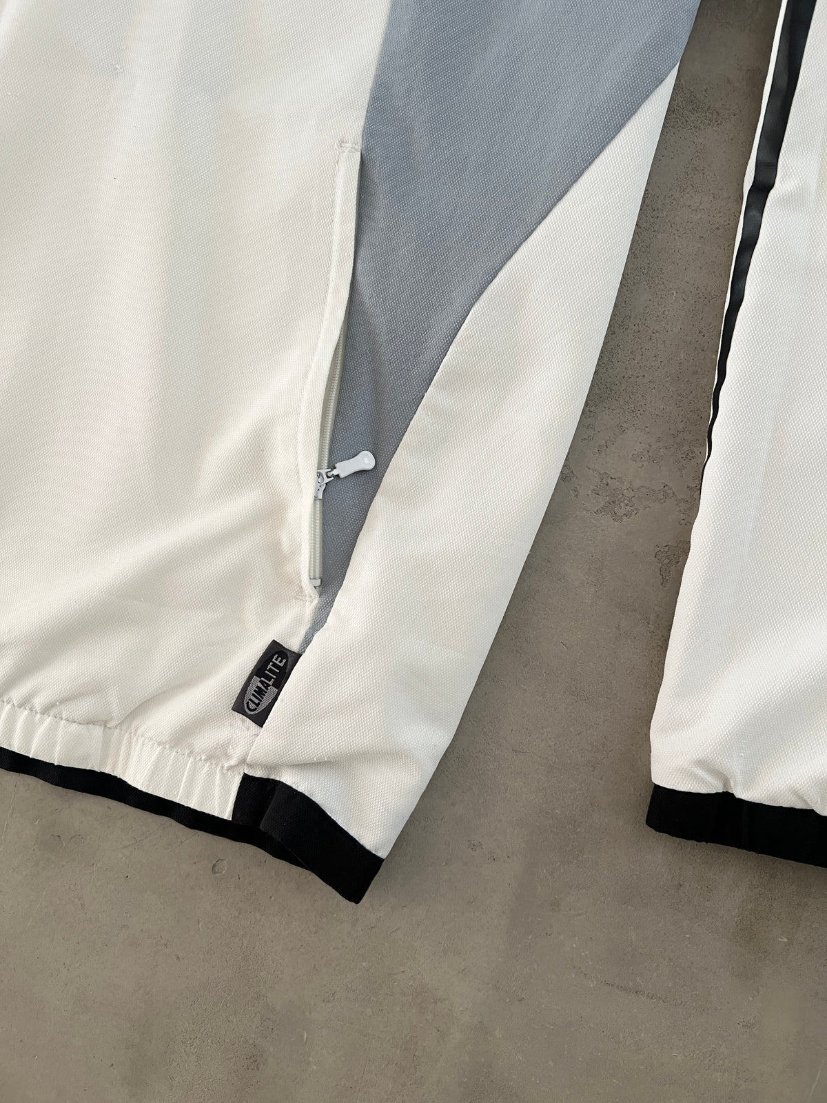WHITE REAL MADRID JACKET - 2000S - L