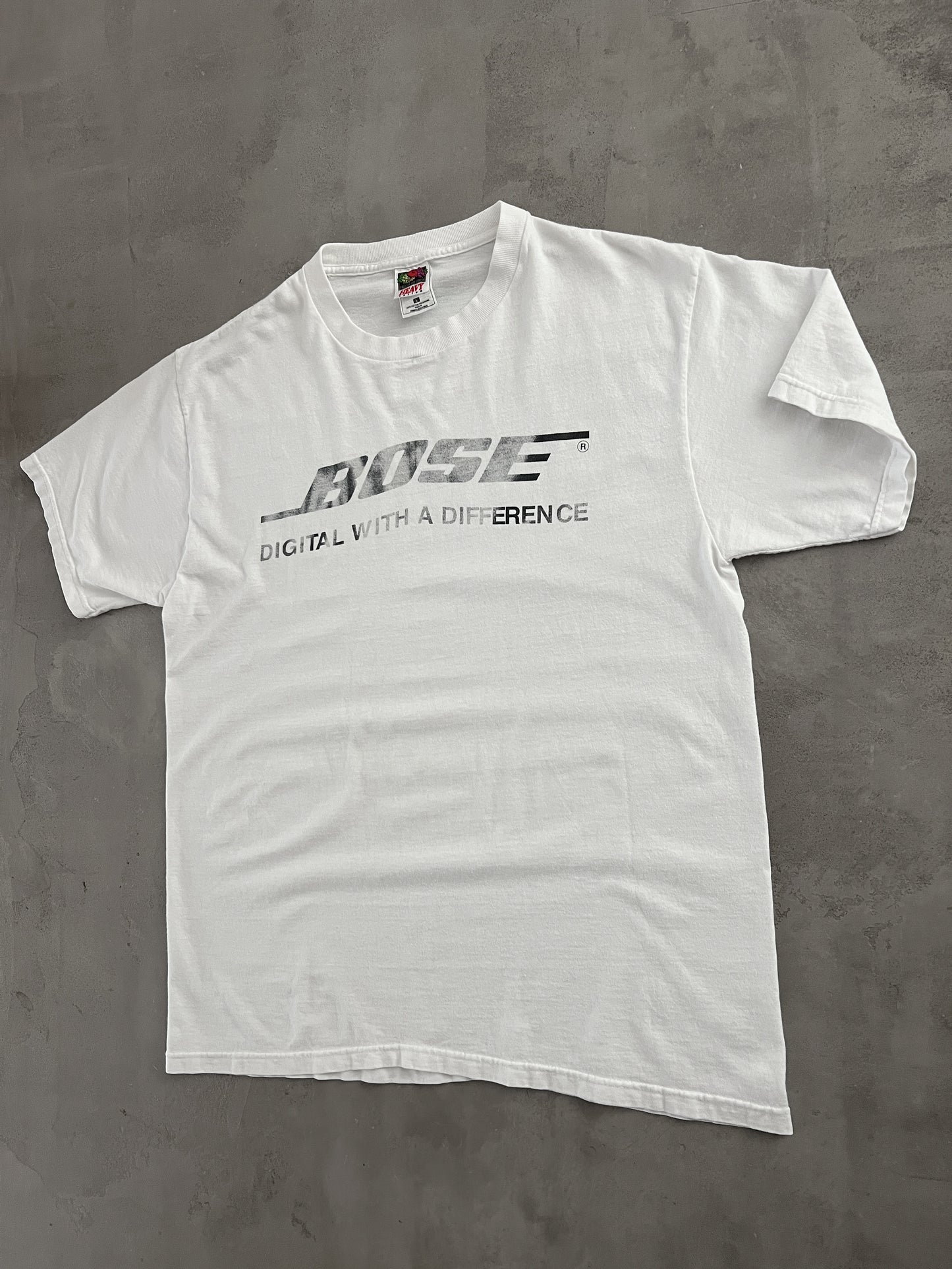 WHITE BOSE PROMO TEE - 1990S - L