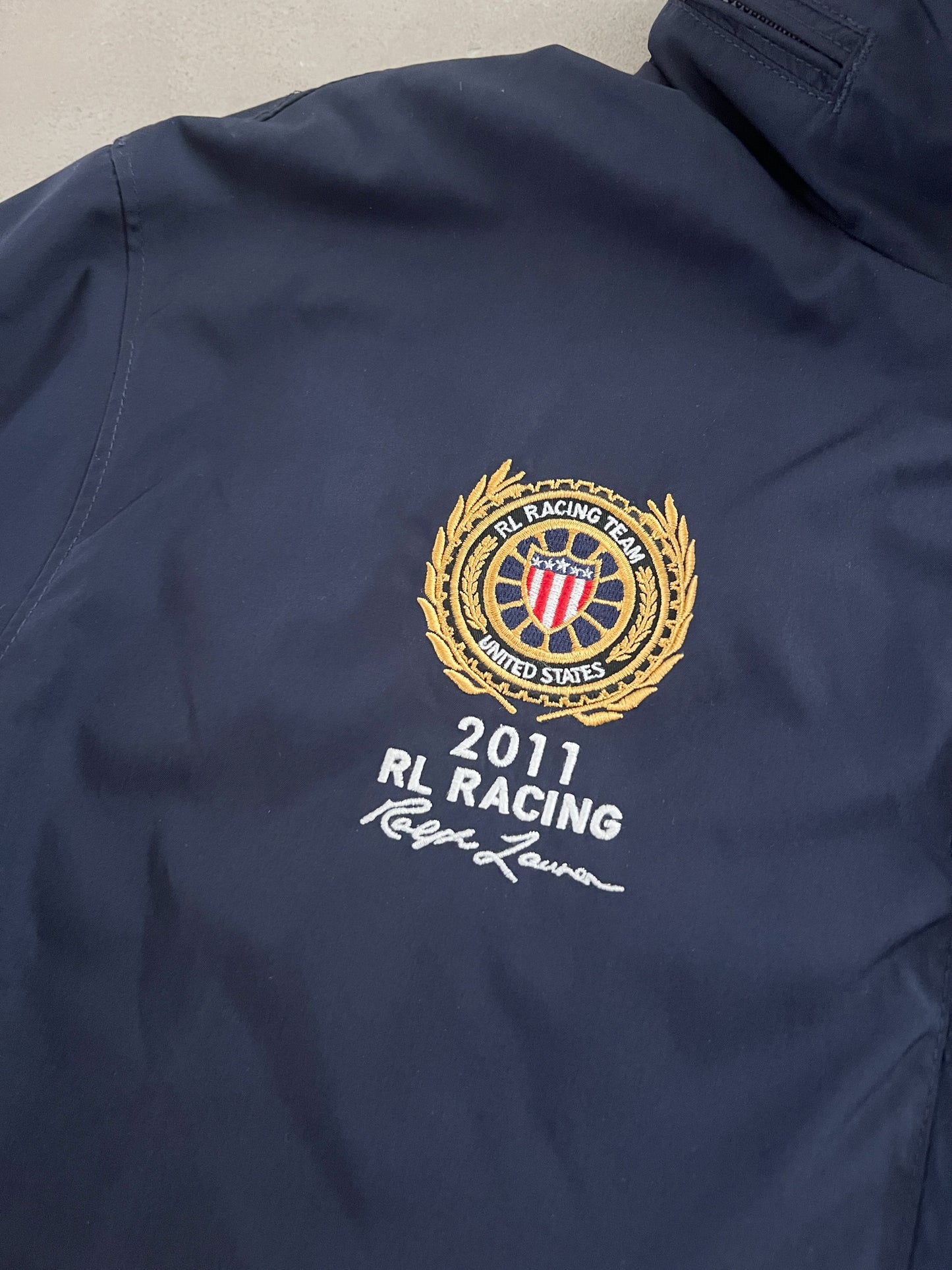 NAVY RALPH LAUREN RACING JACKET - 2000S - M