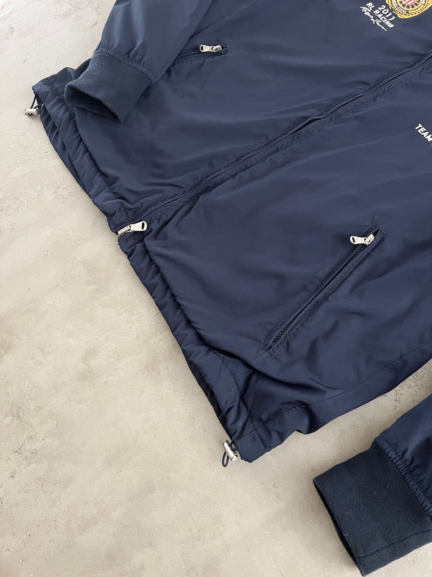 NAVY RALPH LAUREN RACING JACKET - 2000S - M