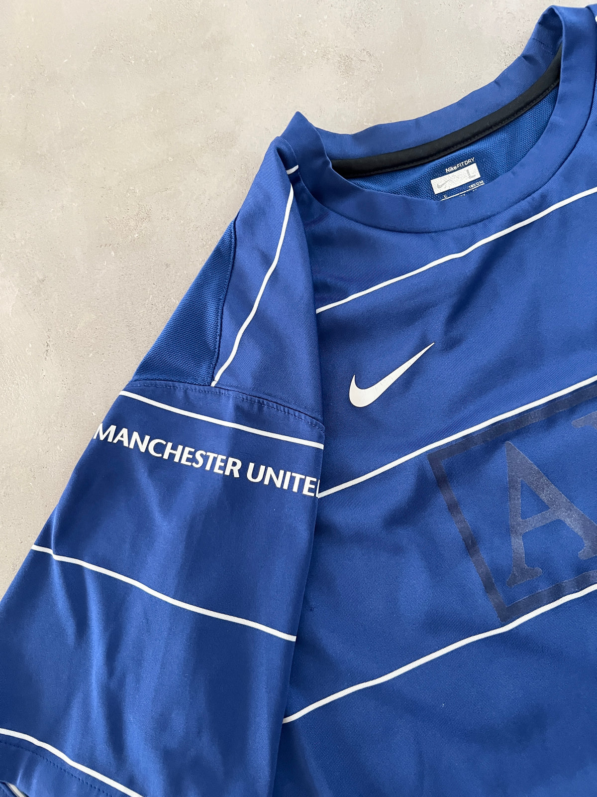 BLUE MANCHESTER UNITED NIKE JERSEY - 2000S - L