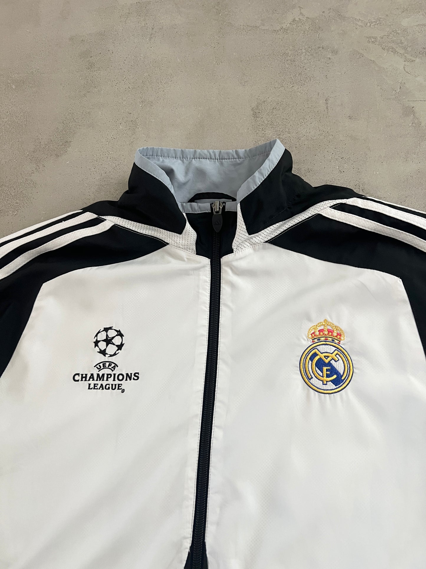 WHITE REAL MADRID JACKET - 2000S - M
