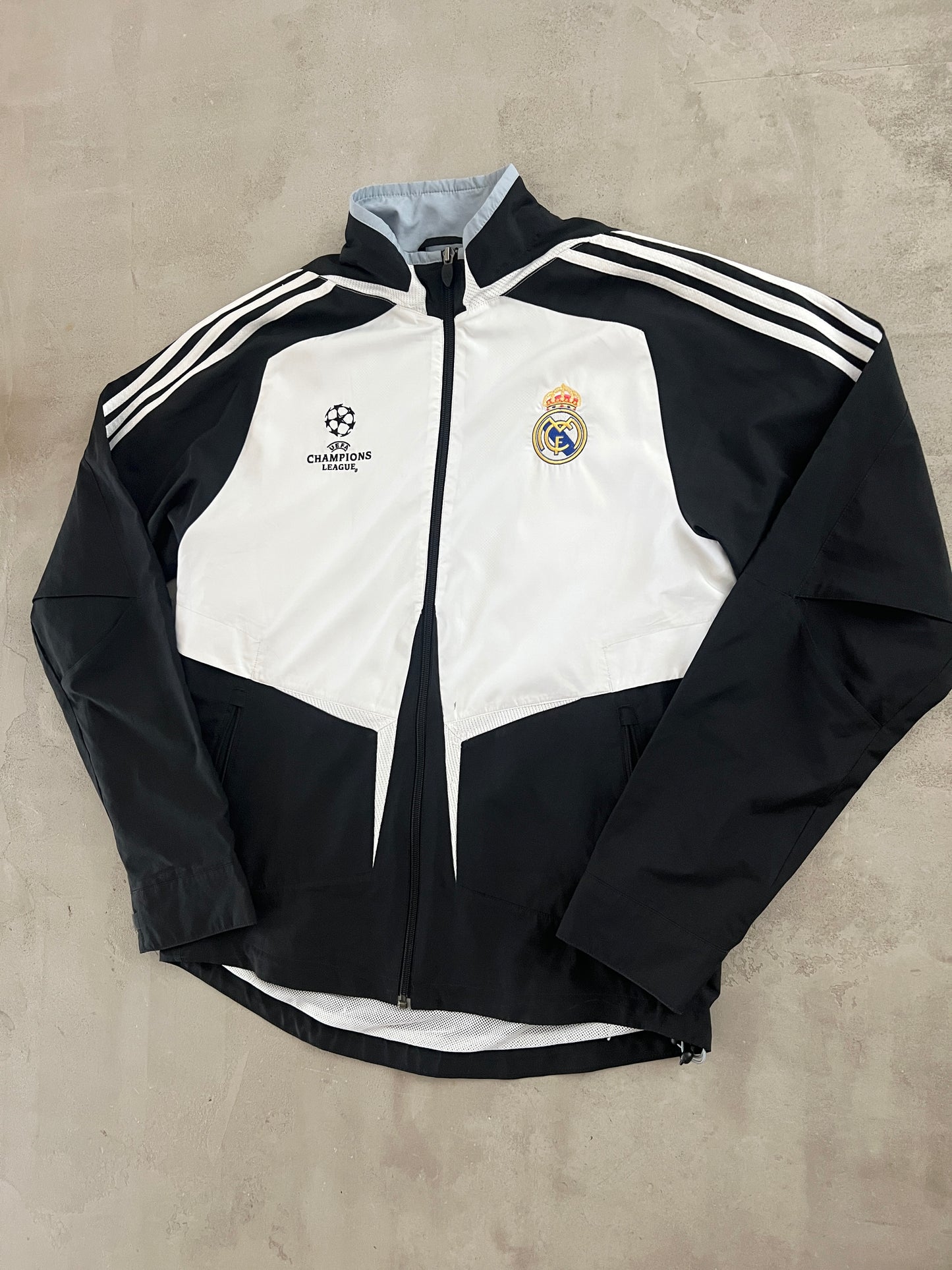 WHITE REAL MADRID JACKET - 2000S - M