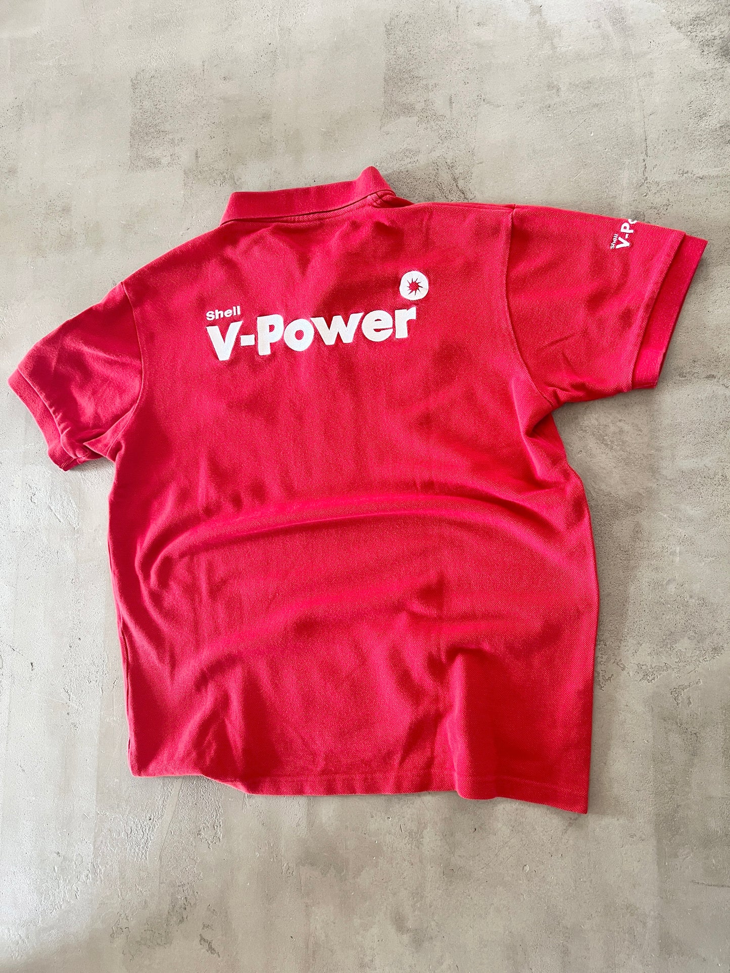 RED FERRARI RACING POLO - 2000S - S