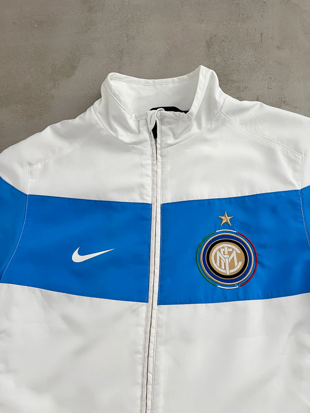 WHITE INTER MILAN NIKE JACKET - 2000S - L