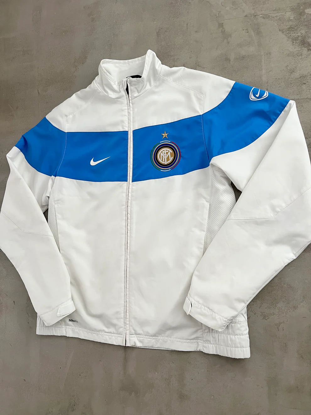 WHITE INTER MILAN NIKE JACKET - 2000S - L