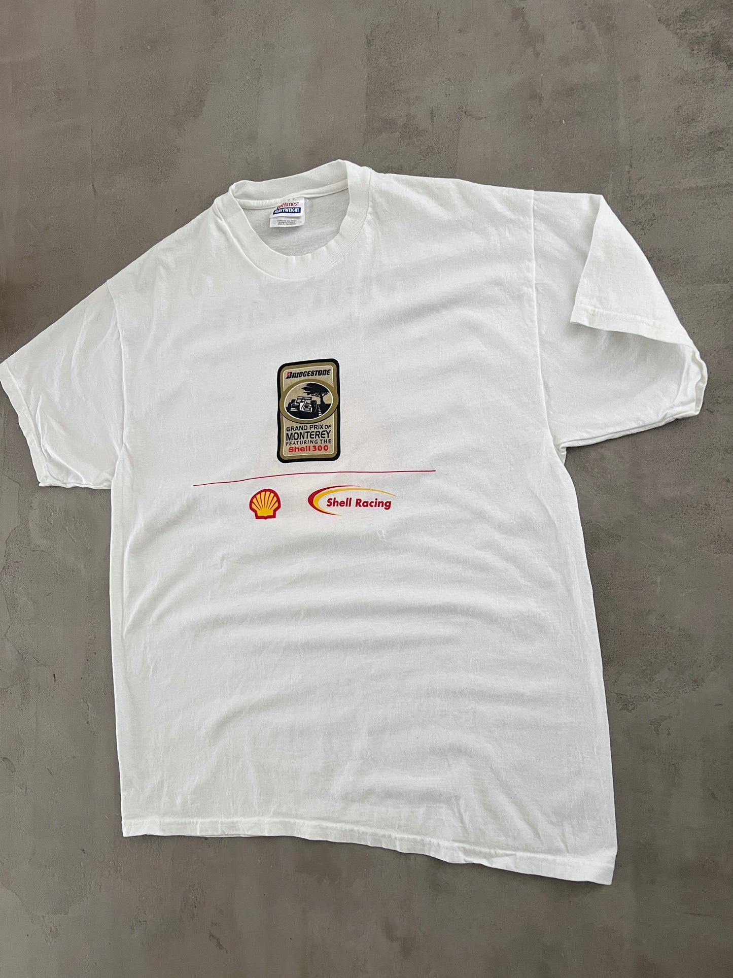 WHITE SHELL RACING MONTEREY STAFF TEE - 2000S - XL