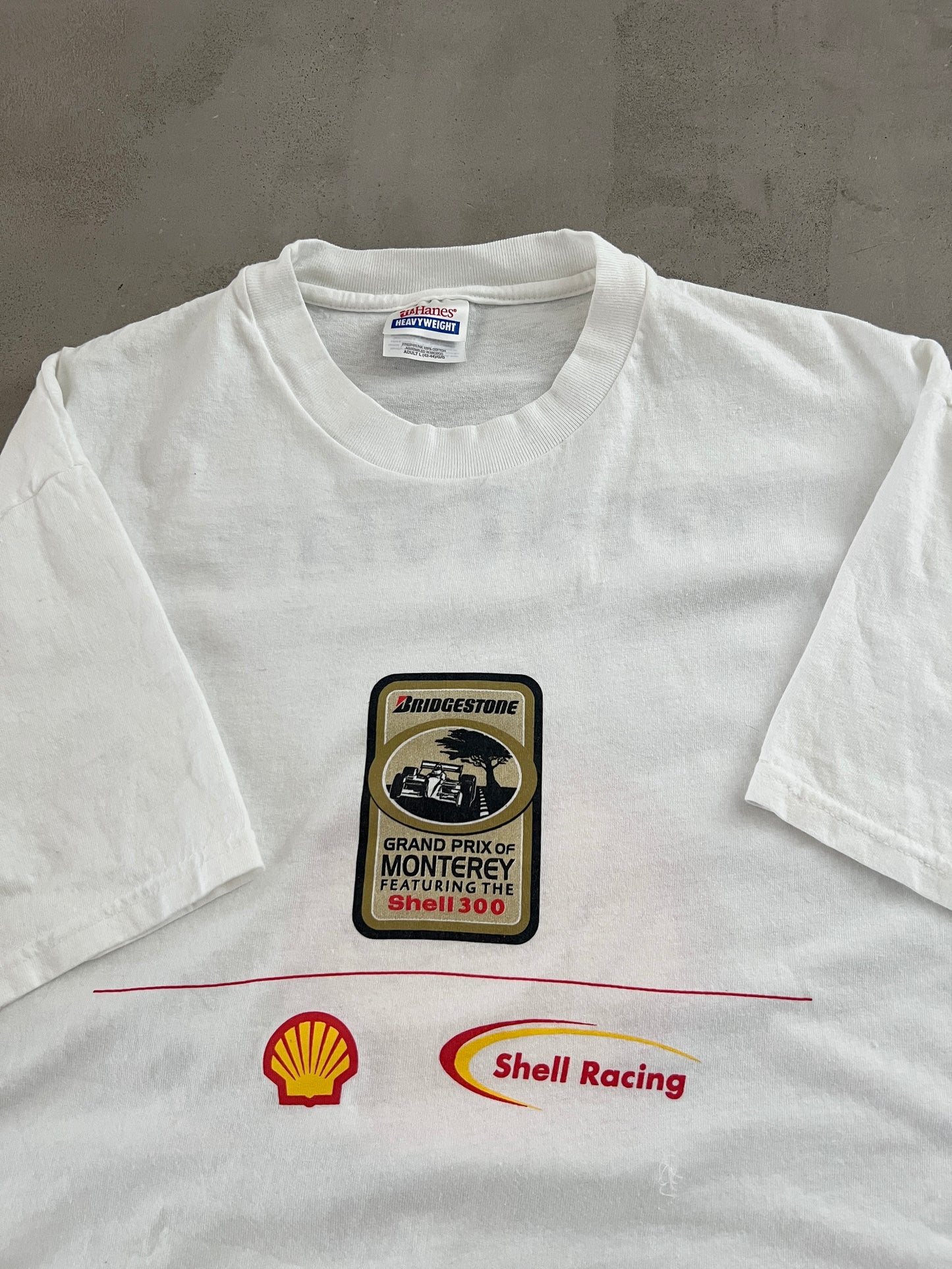 WHITE SHELL RACING MONTEREY STAFF TEE - 2000S - XL