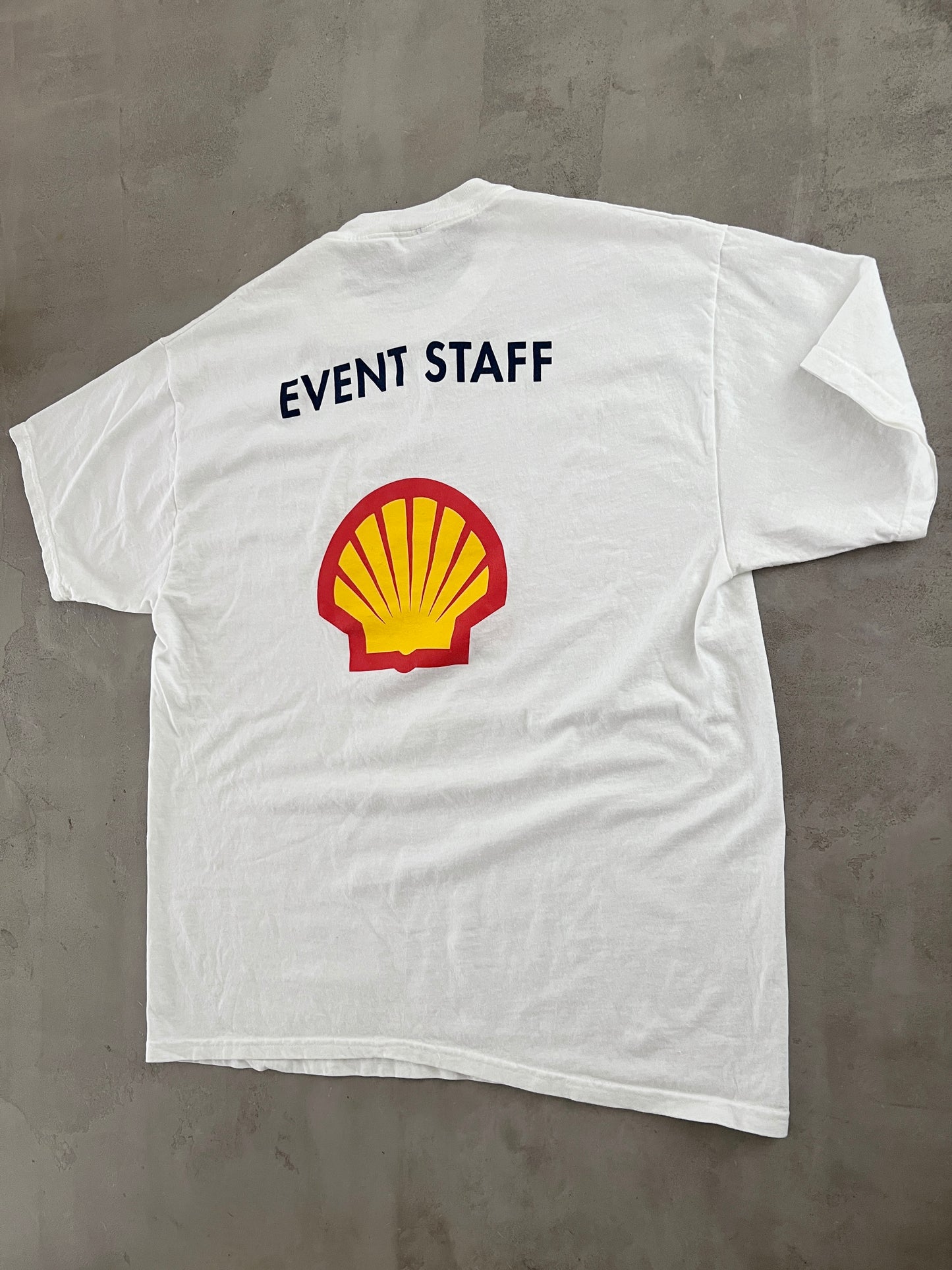WHITE SHELL RACING MONTEREY STAFF TEE - 2000S - XL