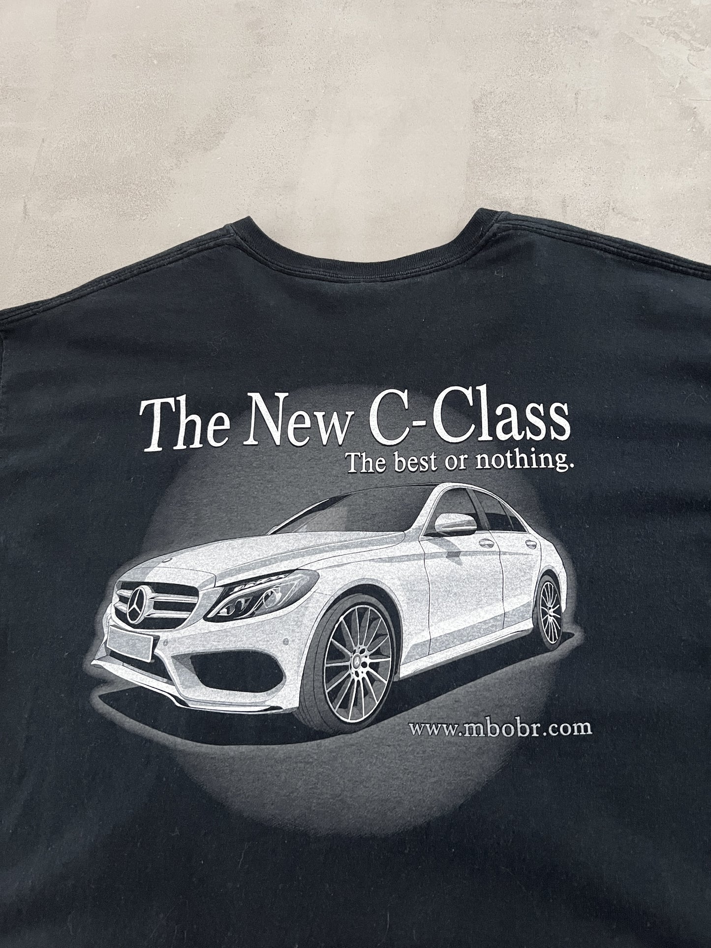 FADED BLACK MERCEDES BENZ C CLASS TEE - 2000S - XL