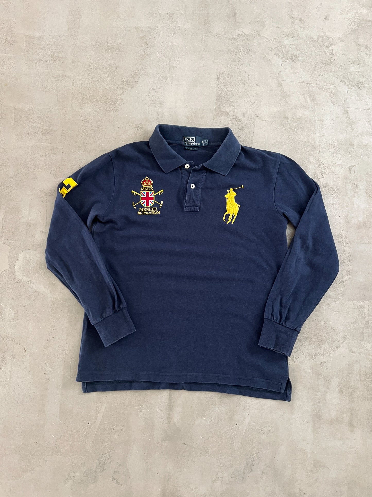 NAVY RALPH LAUREN LONGSLEEVE - 2000S - S