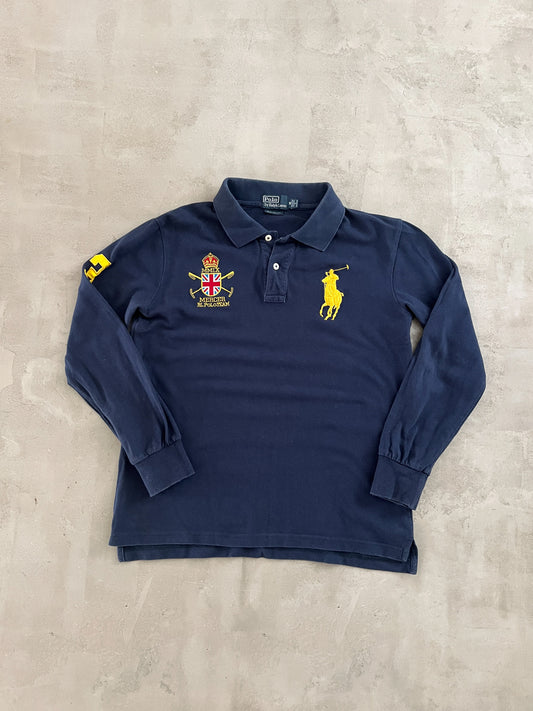 NAVY RALPH LAUREN LONGSLEEVE - 2000S - S