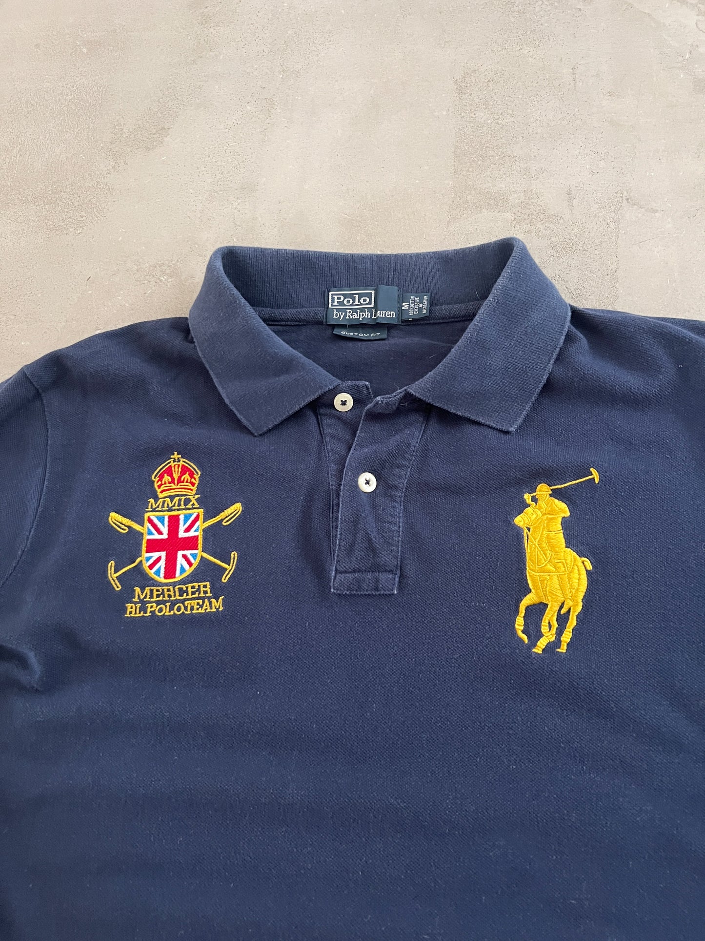 NAVY RALPH LAUREN LONGSLEEVE - 2000S - S