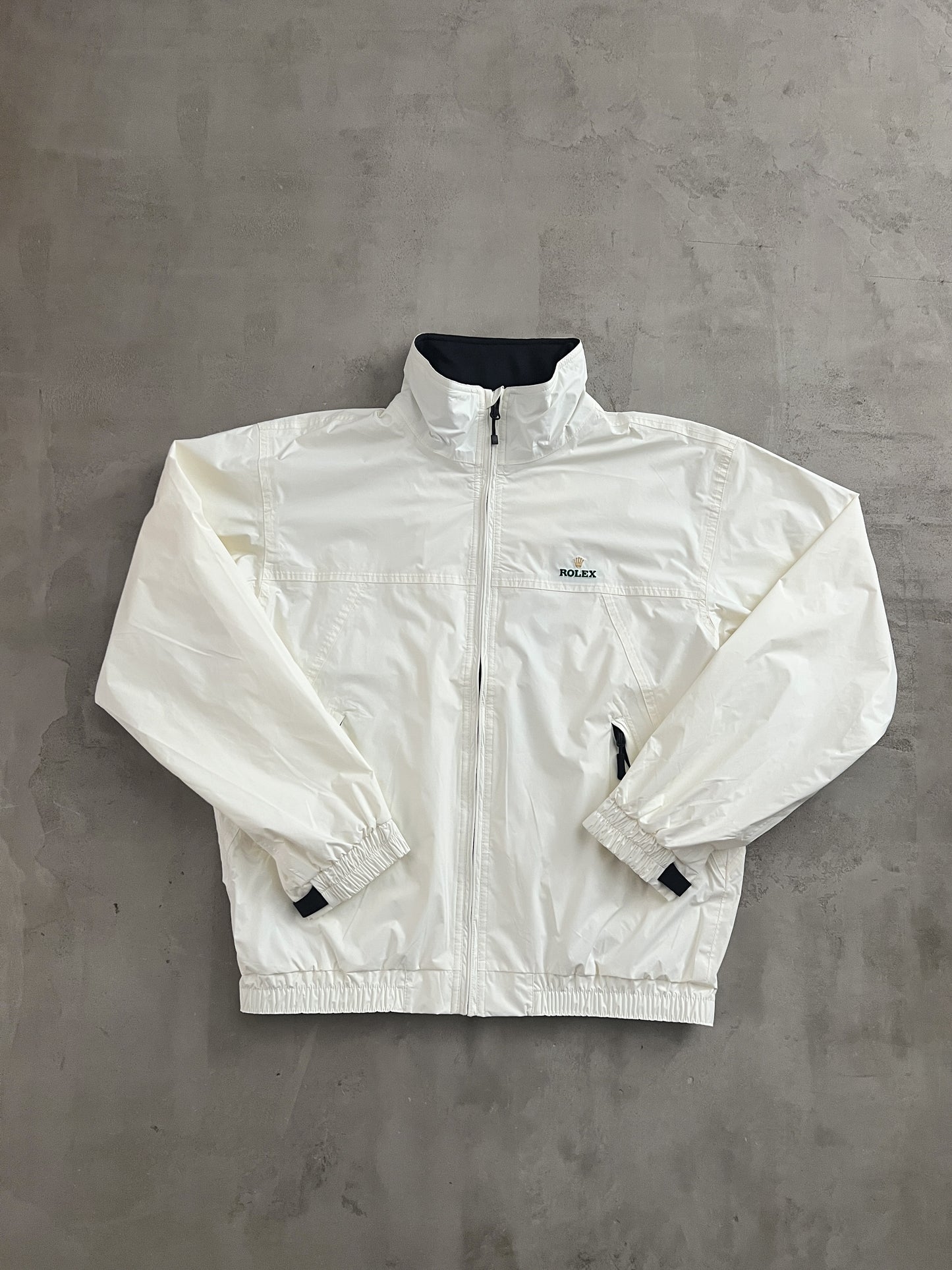 CREME WHITE ROLEX YACHT JACKET - 2000S - S