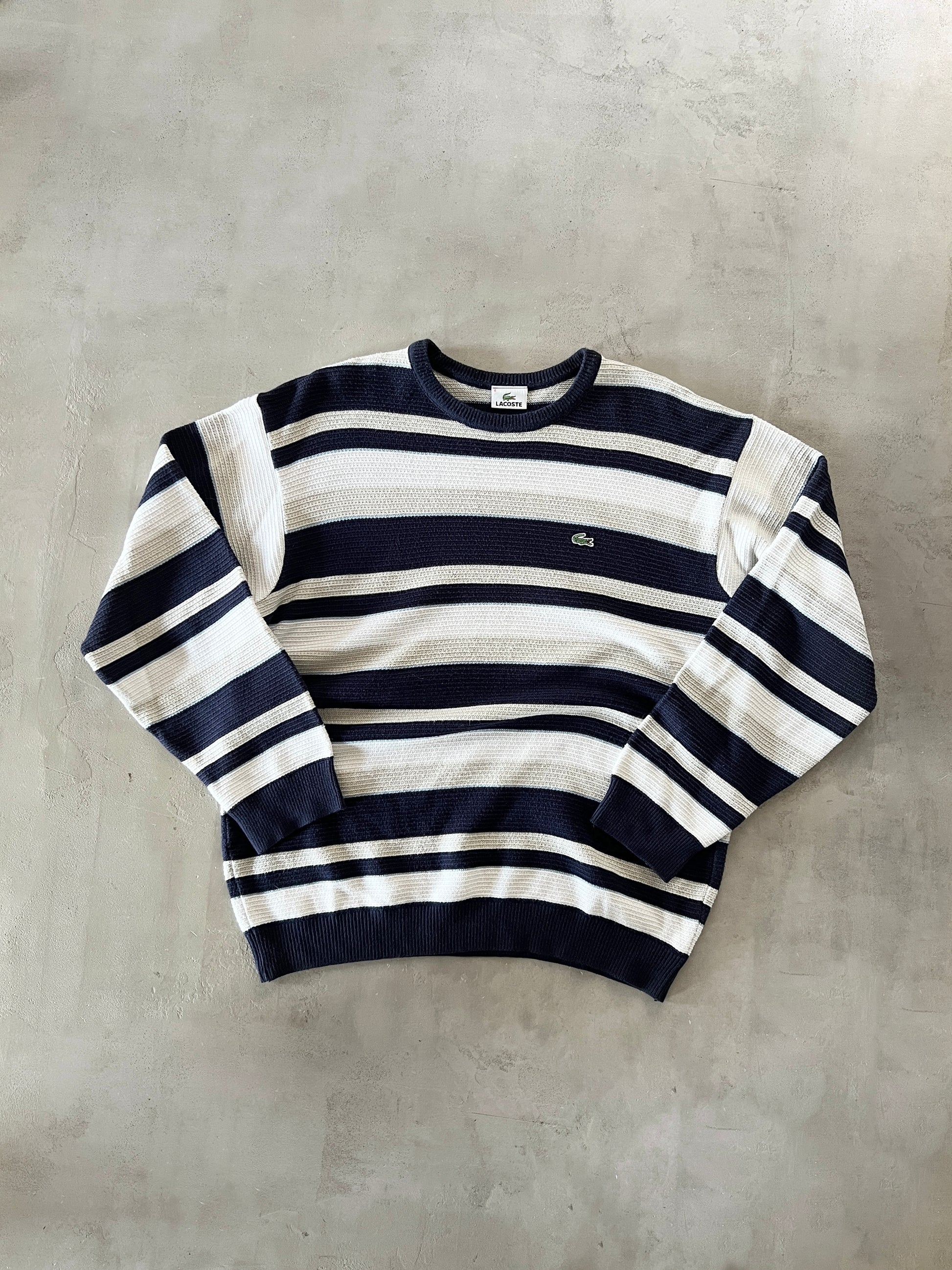 VIntage Lacoste Knit Sweater 2000s creme