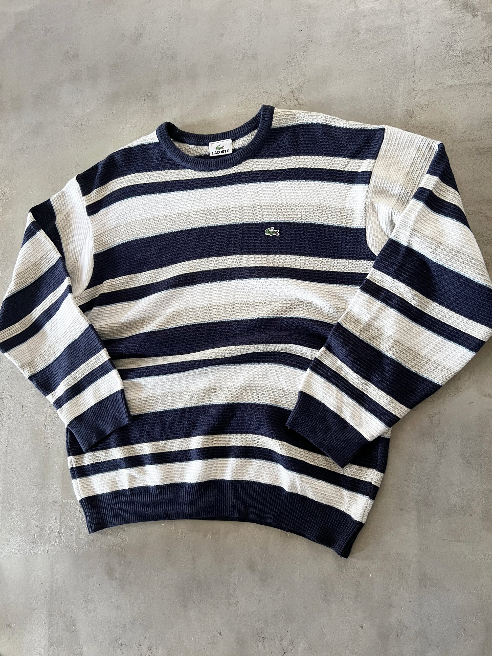 VIntage Lacoste Knit Sweater 2000s creme