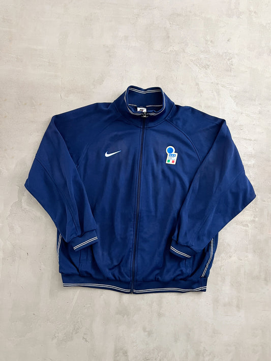 NAVY ITALY NIKE JACKET - 1998 - XL/L