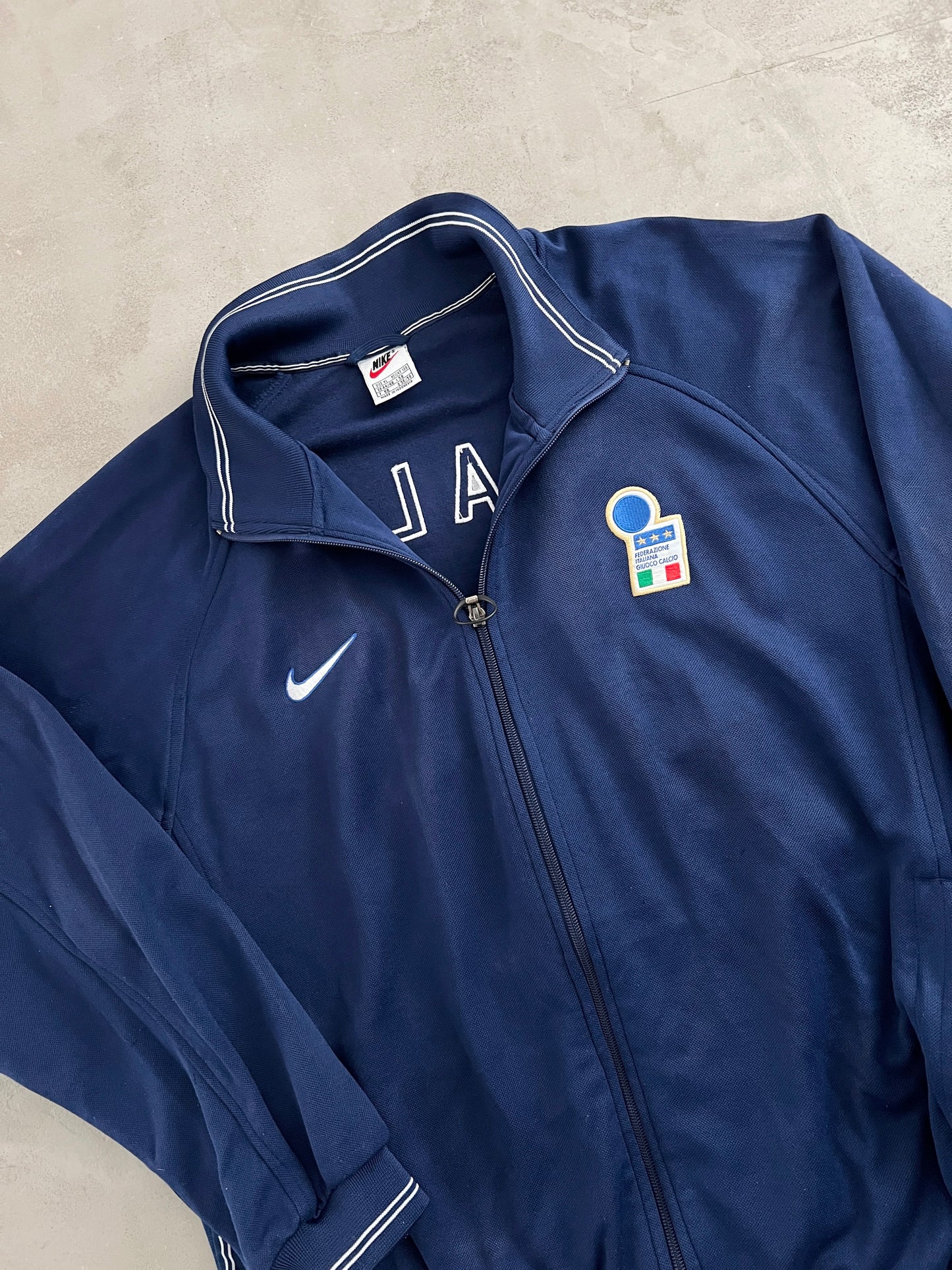 NAVY ITALY NIKE JACKET - 1998 - XL/L