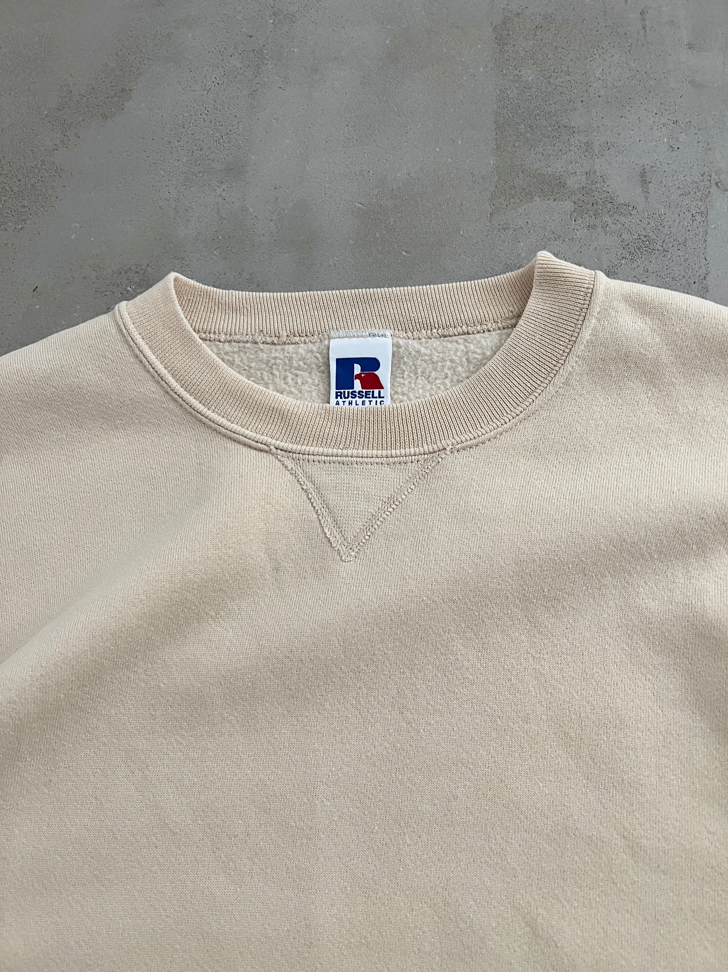 CREME RUSSELL SWEATER - 1990S - L