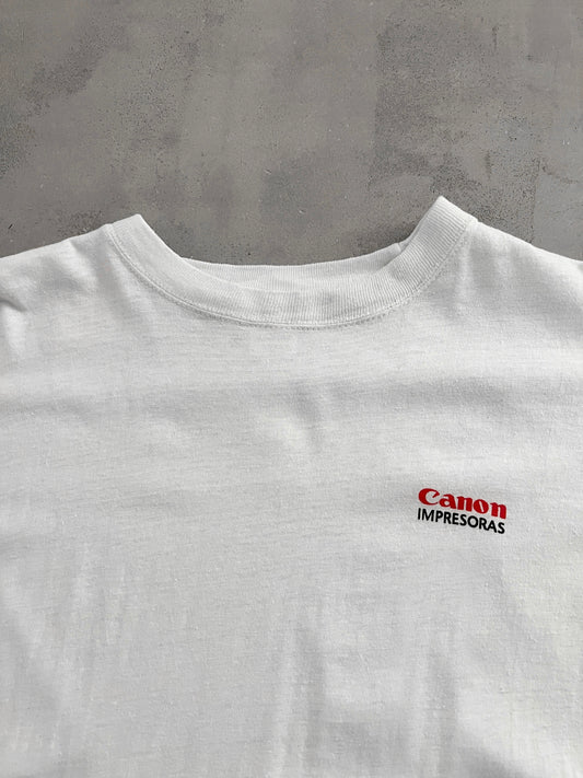 WHITE CANON PROMO TEE - 1990S - M