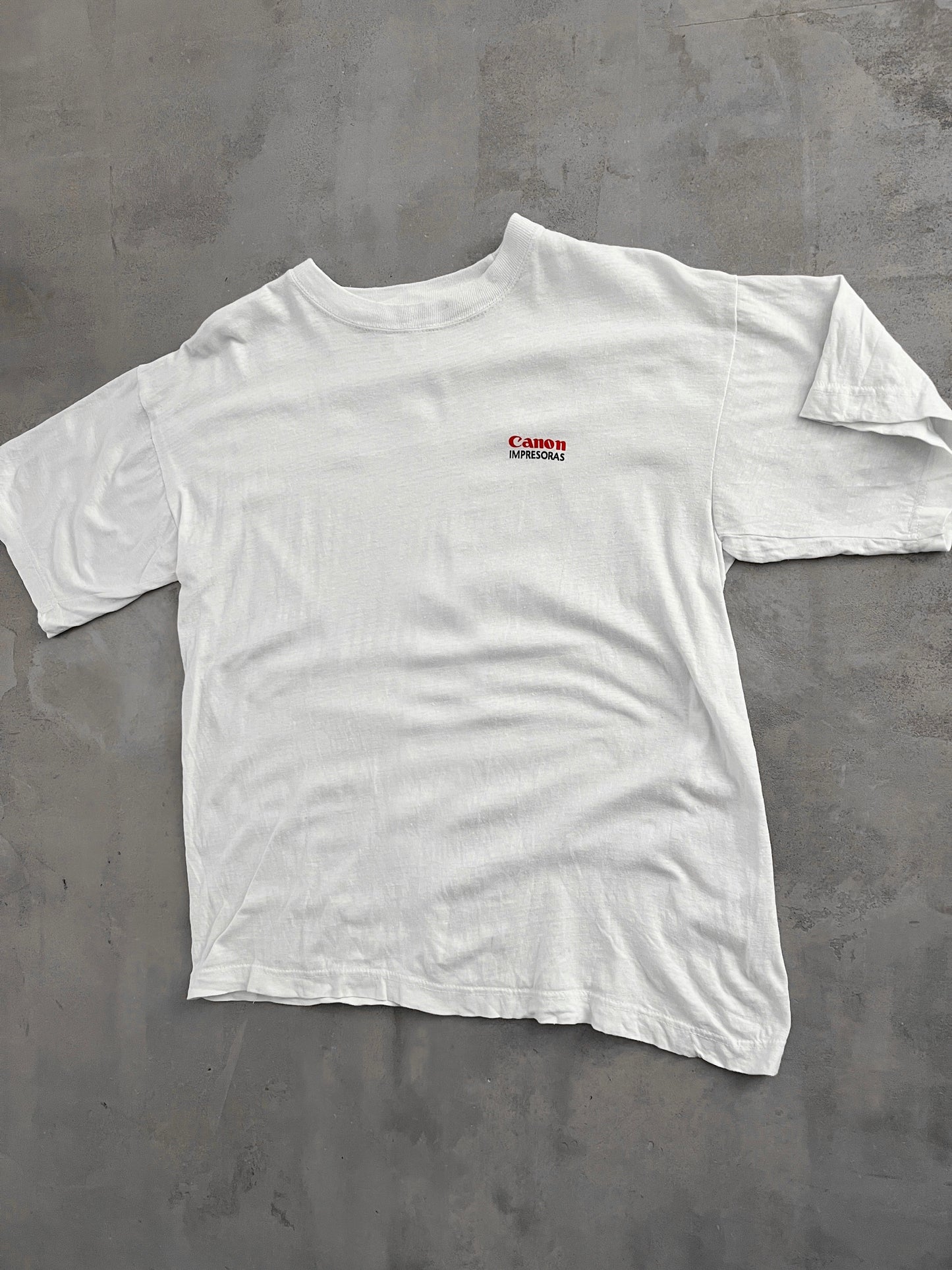 WHITE CANON PROMO TEE - 1990S - M