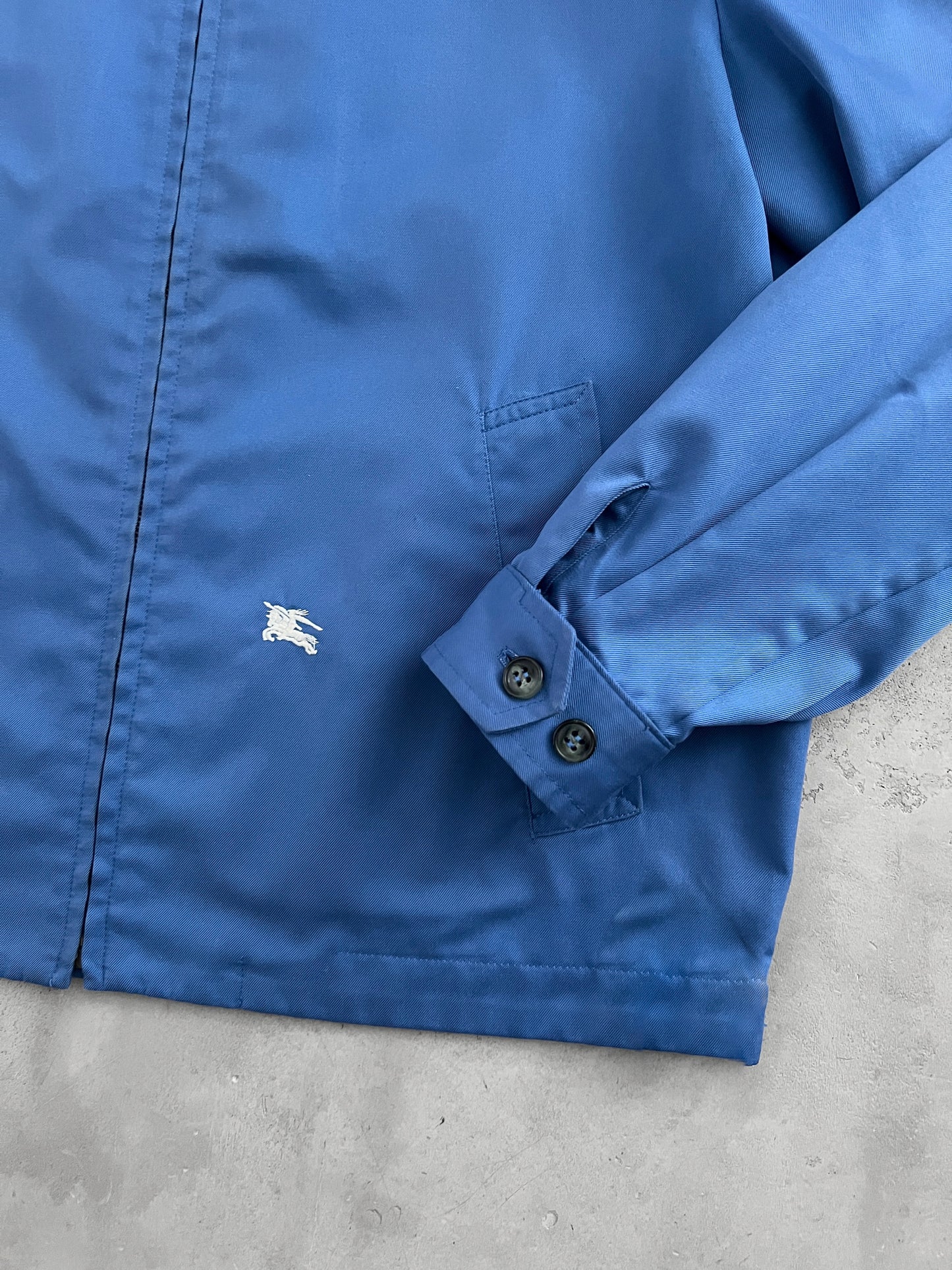 BLUE BURBERRY JACKET - 1990S - S
