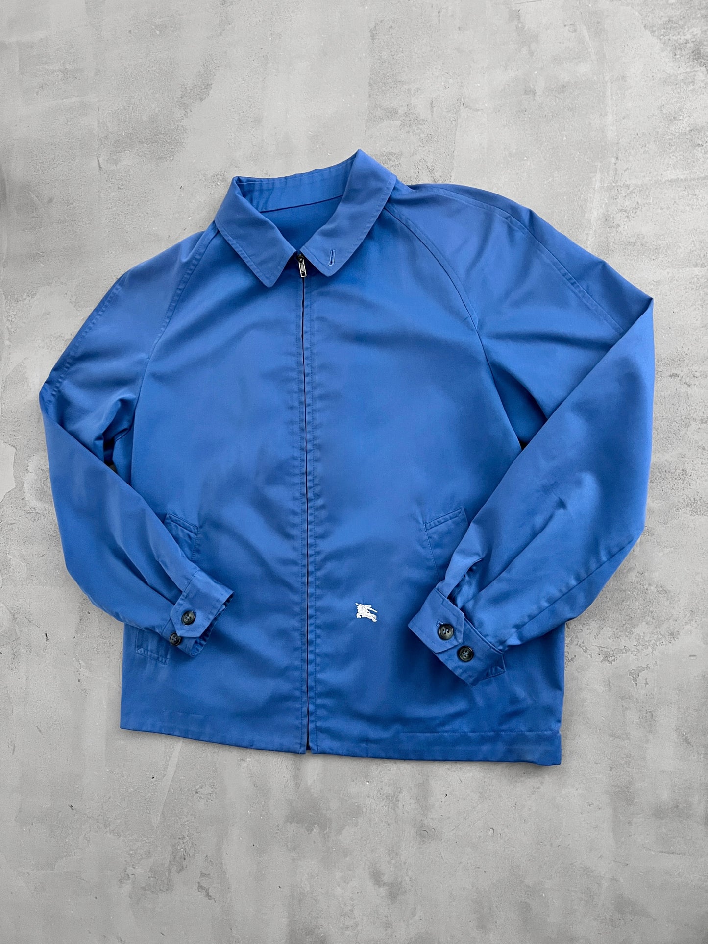 BLUE BURBERRY JACKET - 1990S - S