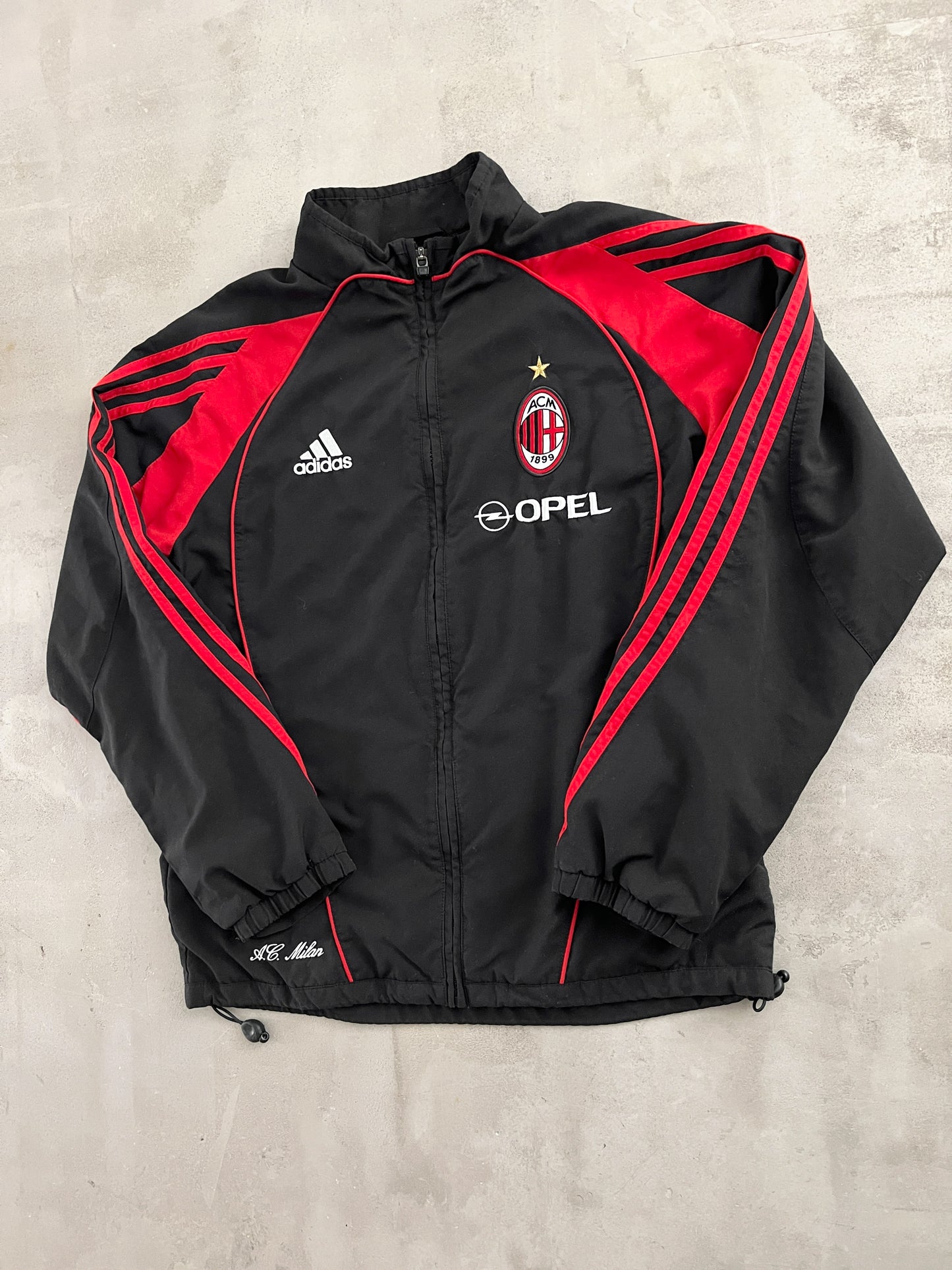 BLACK AC MILAN TRACK JACKET - 2000S - S