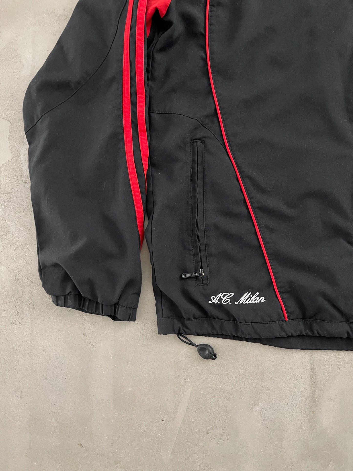 BLACK AC MILAN TRACK JACKET - 2000S - S