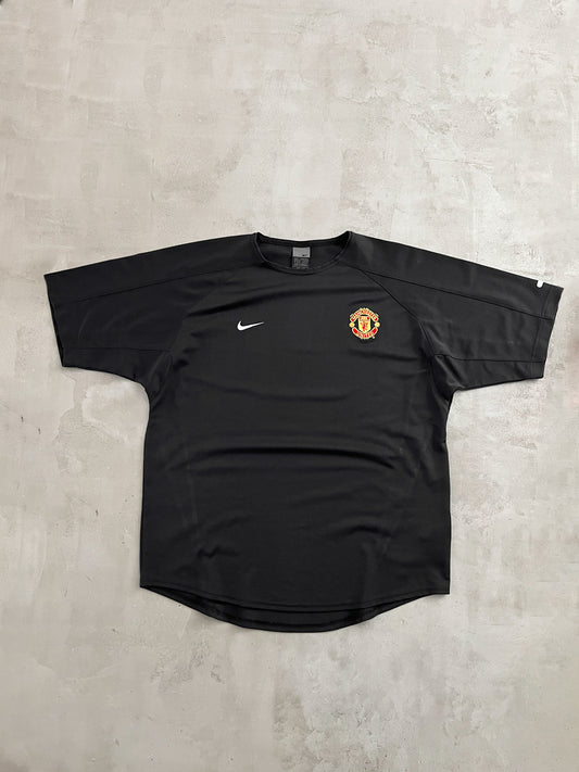 BLACK MANCHESTER UNITED NIKE JERSEY - 2000S - XL/L