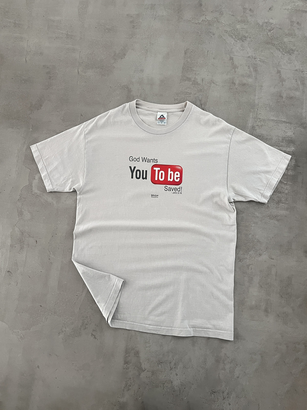 CREME YOUTUBE CHRIST TEE - 2000S - XL