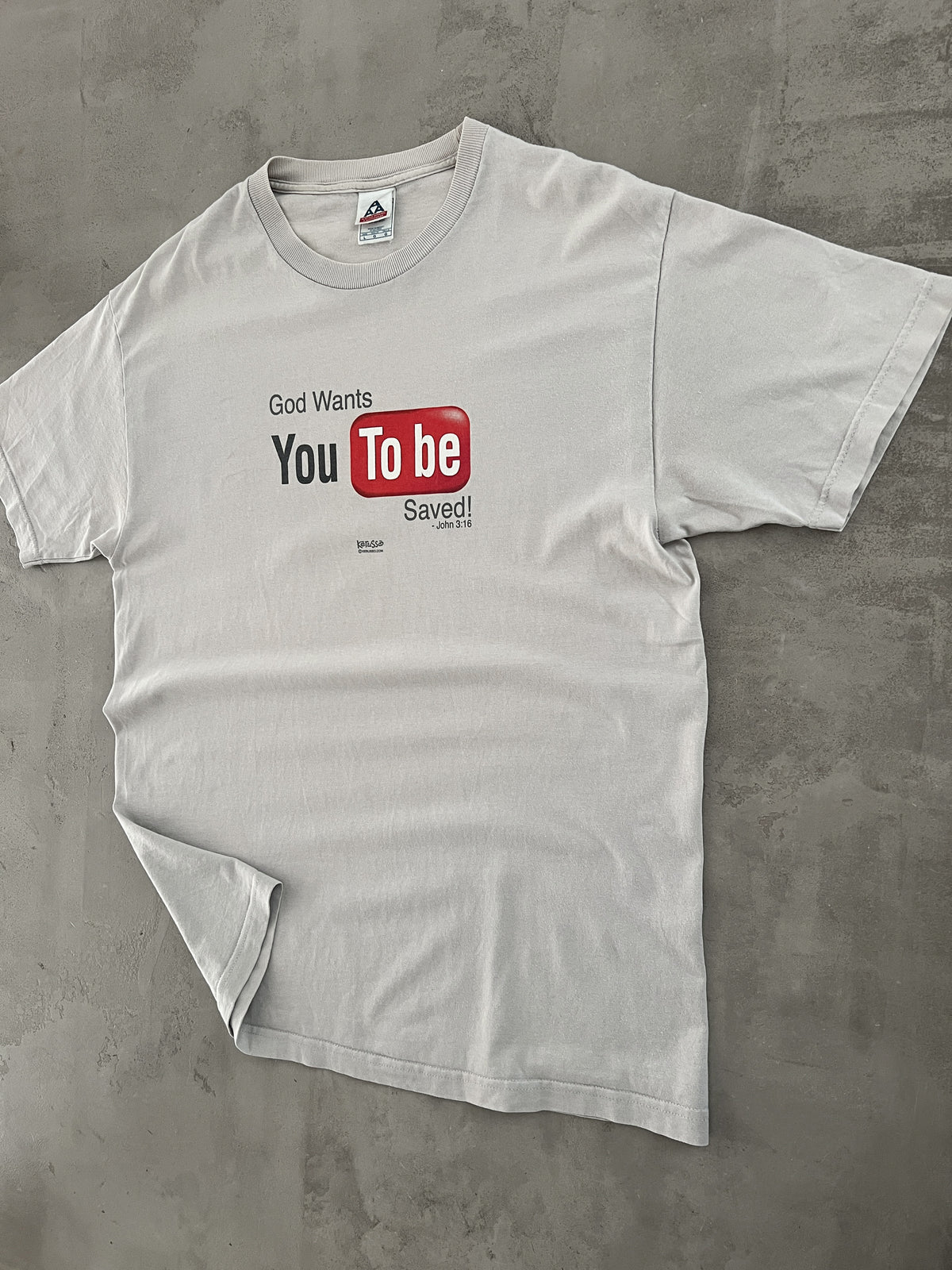 CREME YOUTUBE CHRIST TEE - 2000S - XL