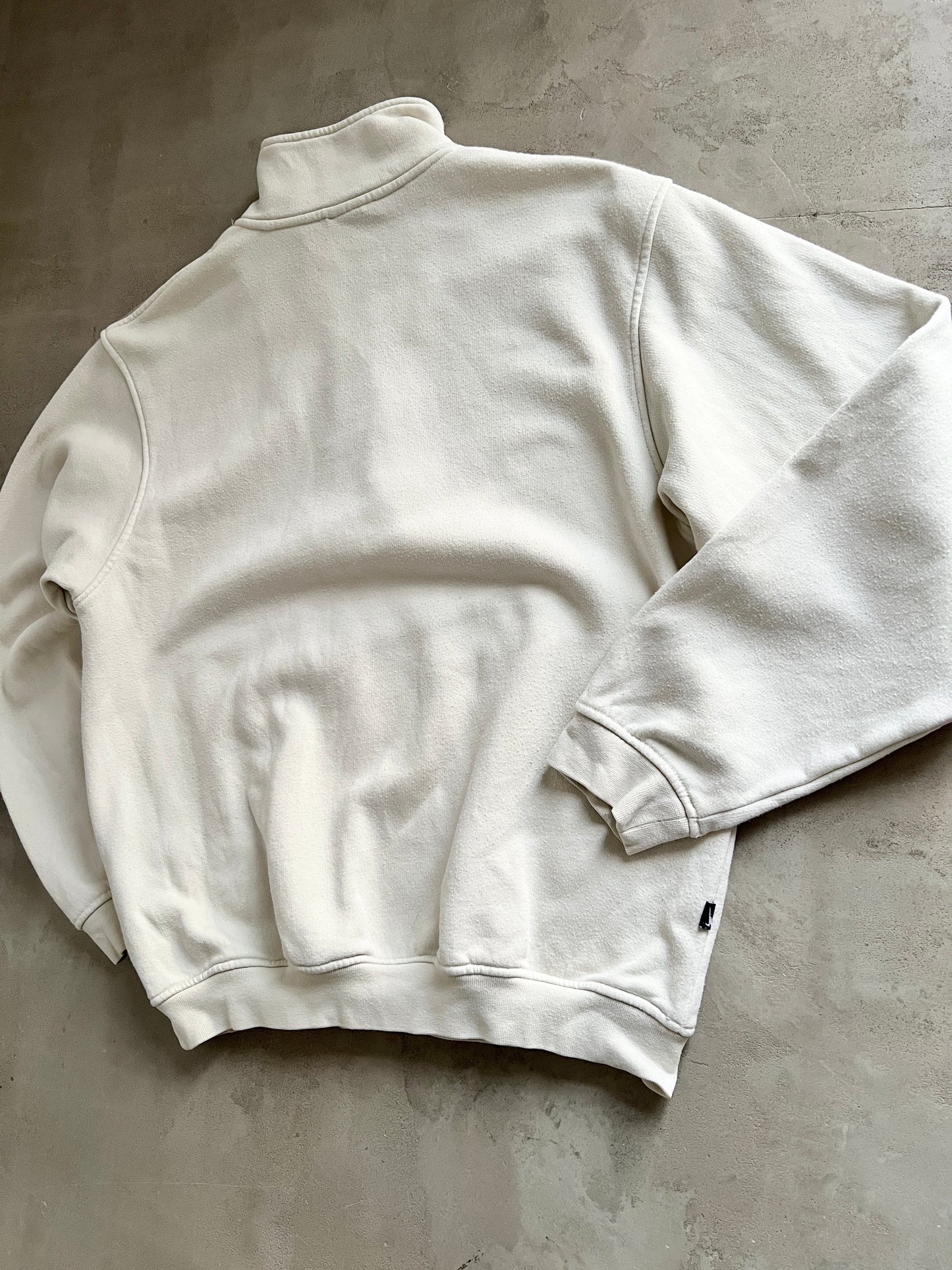 CREME NIKE HALFZIP - 1990S - L/M