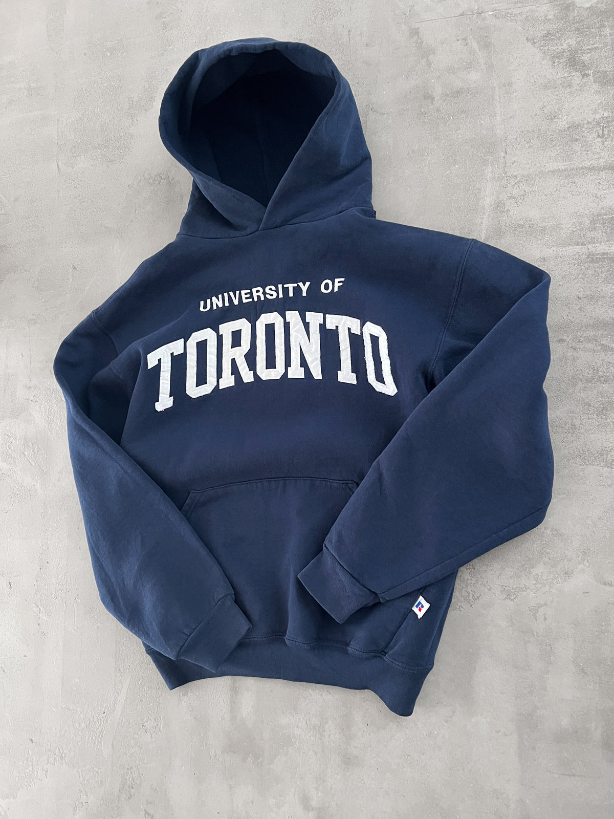NAVY RUSSELL TORONTO HOODIE - 1990S - S