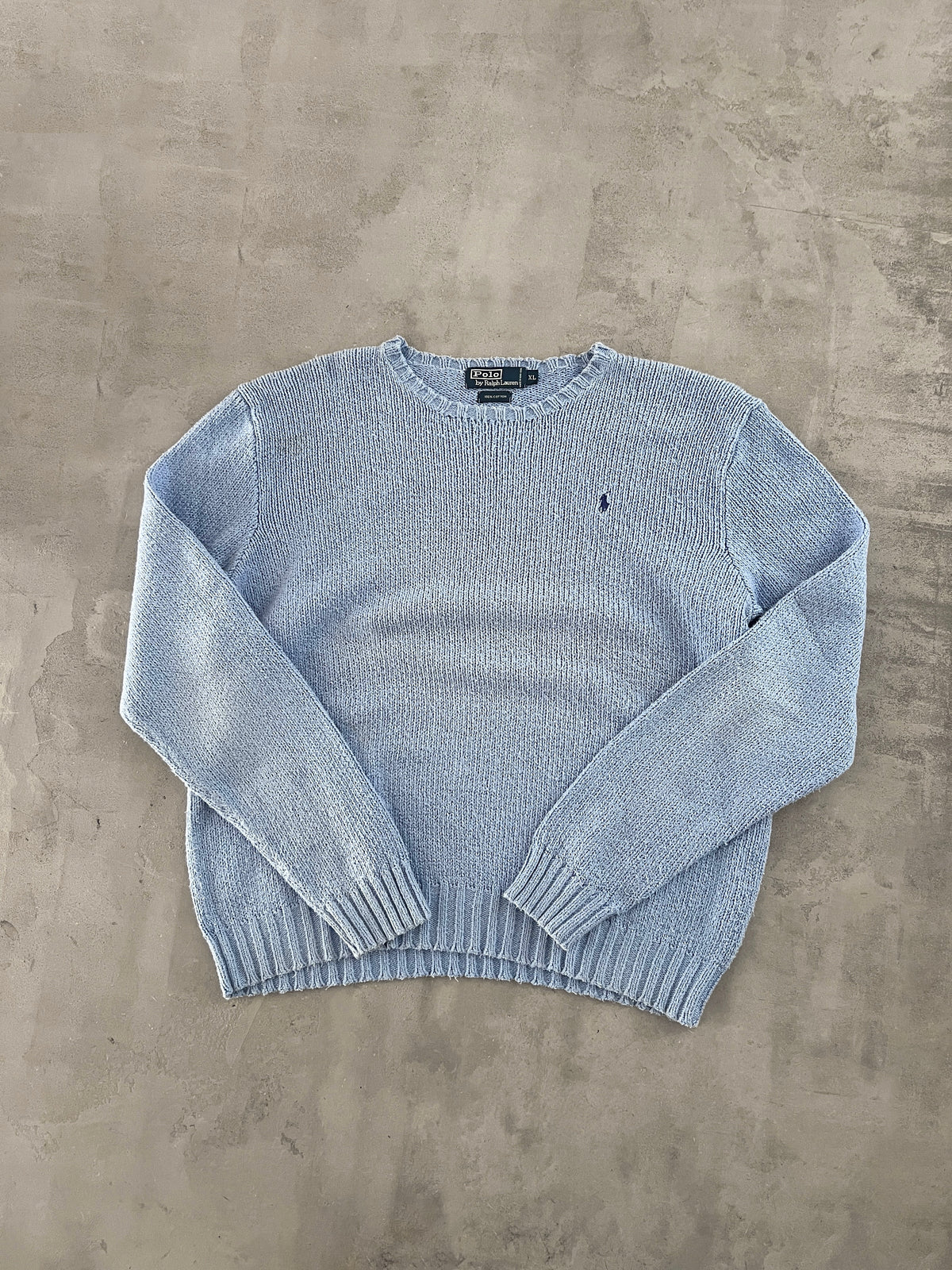 BABY BLUE RALPH LAUREN KNIT - 2000S - L/M