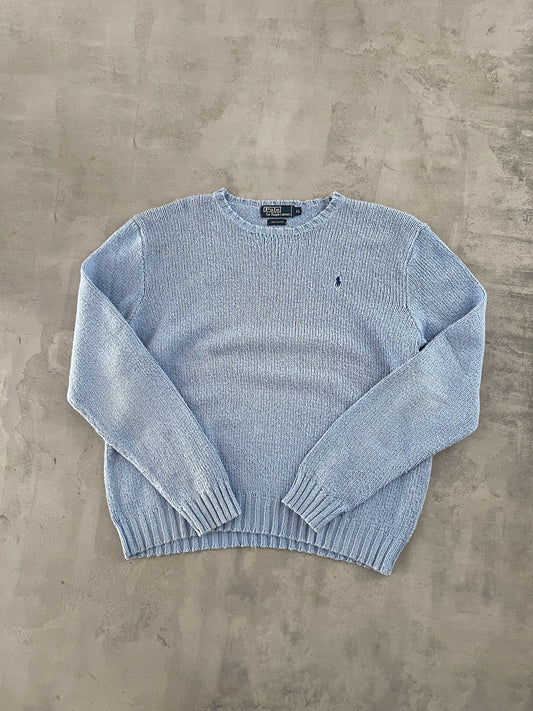 BABY BLUE RALPH LAUREN KNIT - 2000S - L/M