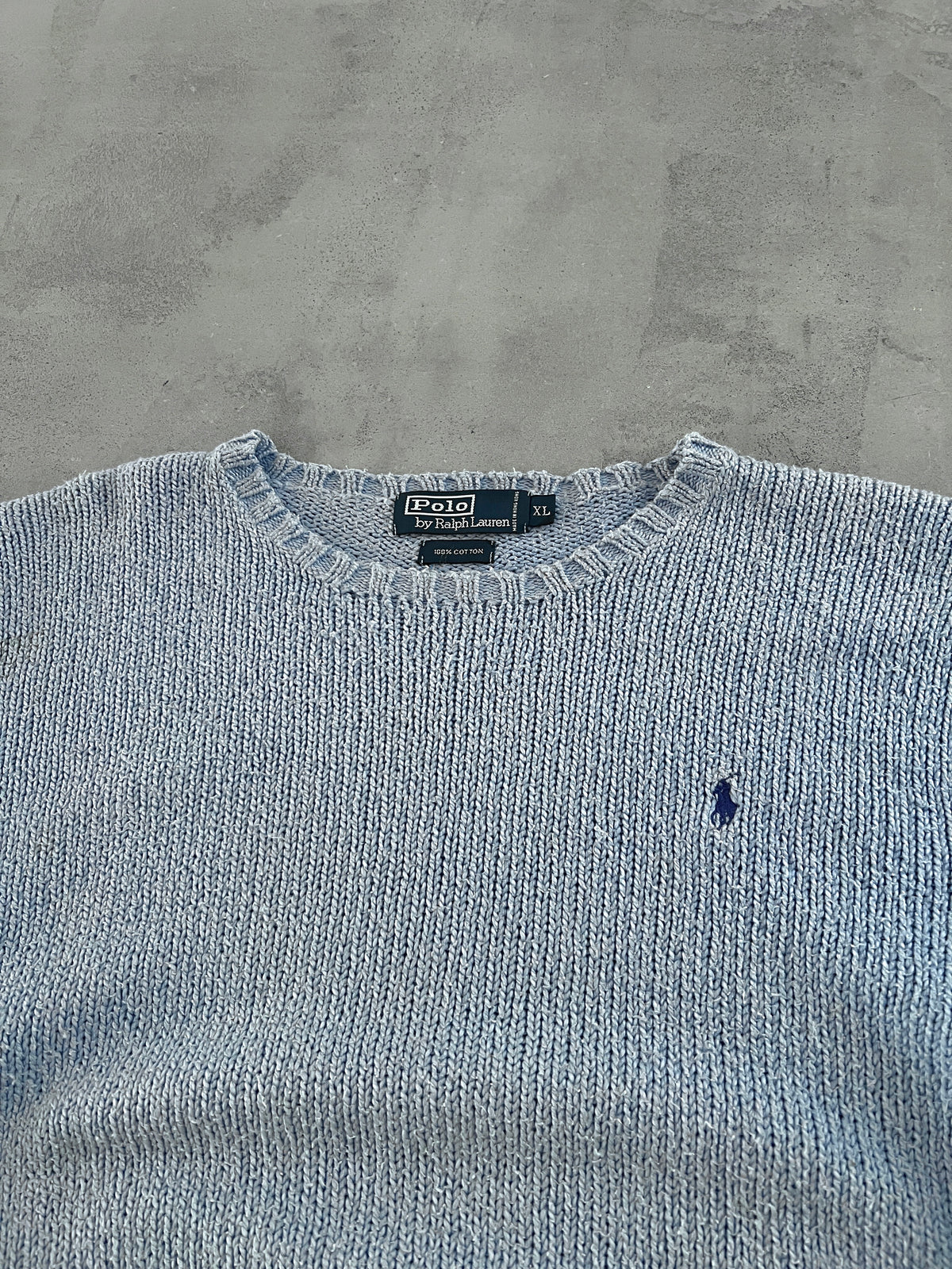 BABY BLUE RALPH LAUREN KNIT - 2000S - L/M