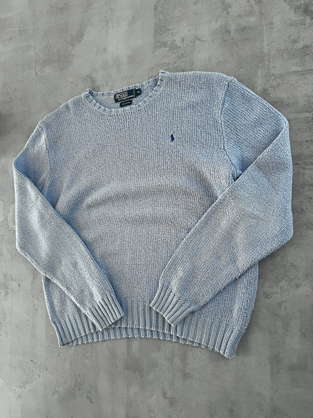 BABY BLUE RALPH LAUREN KNIT - 2000S - L/M
