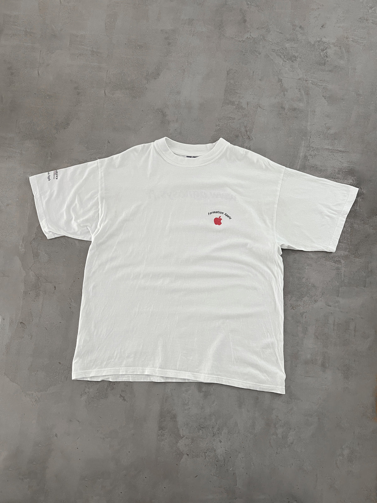 WHITE APPLE PROMO TEE - 2000S - L