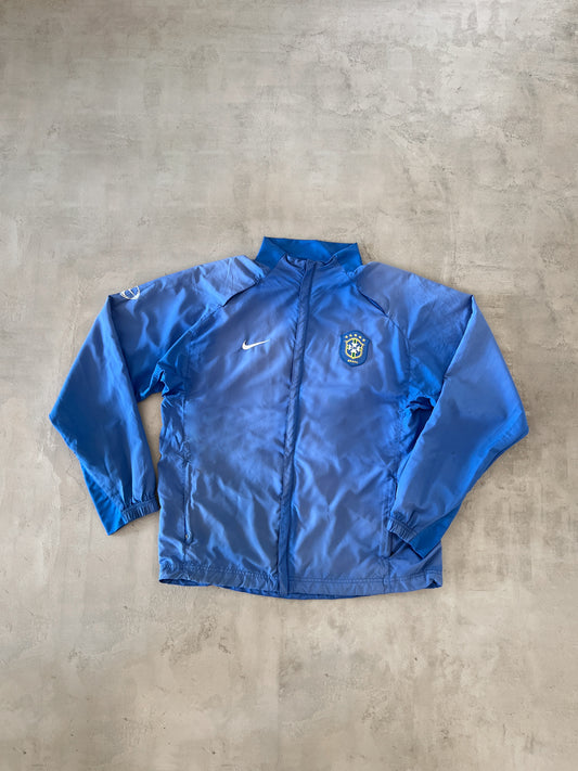 FADED BLUE BRAZIL NIKE JACKET - 2000S - L