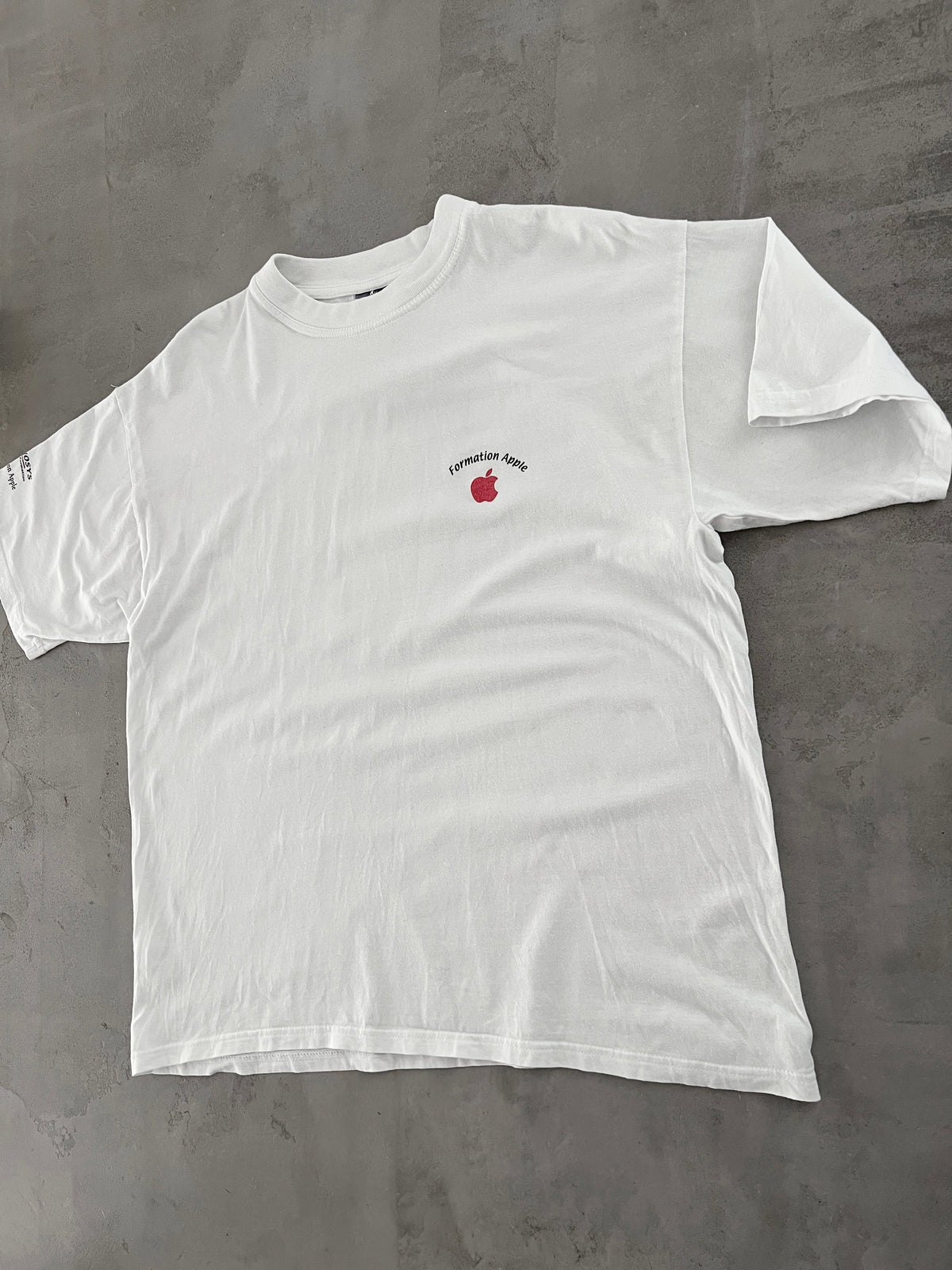 WHITE APPLE PROMO TEE - 2000S - L