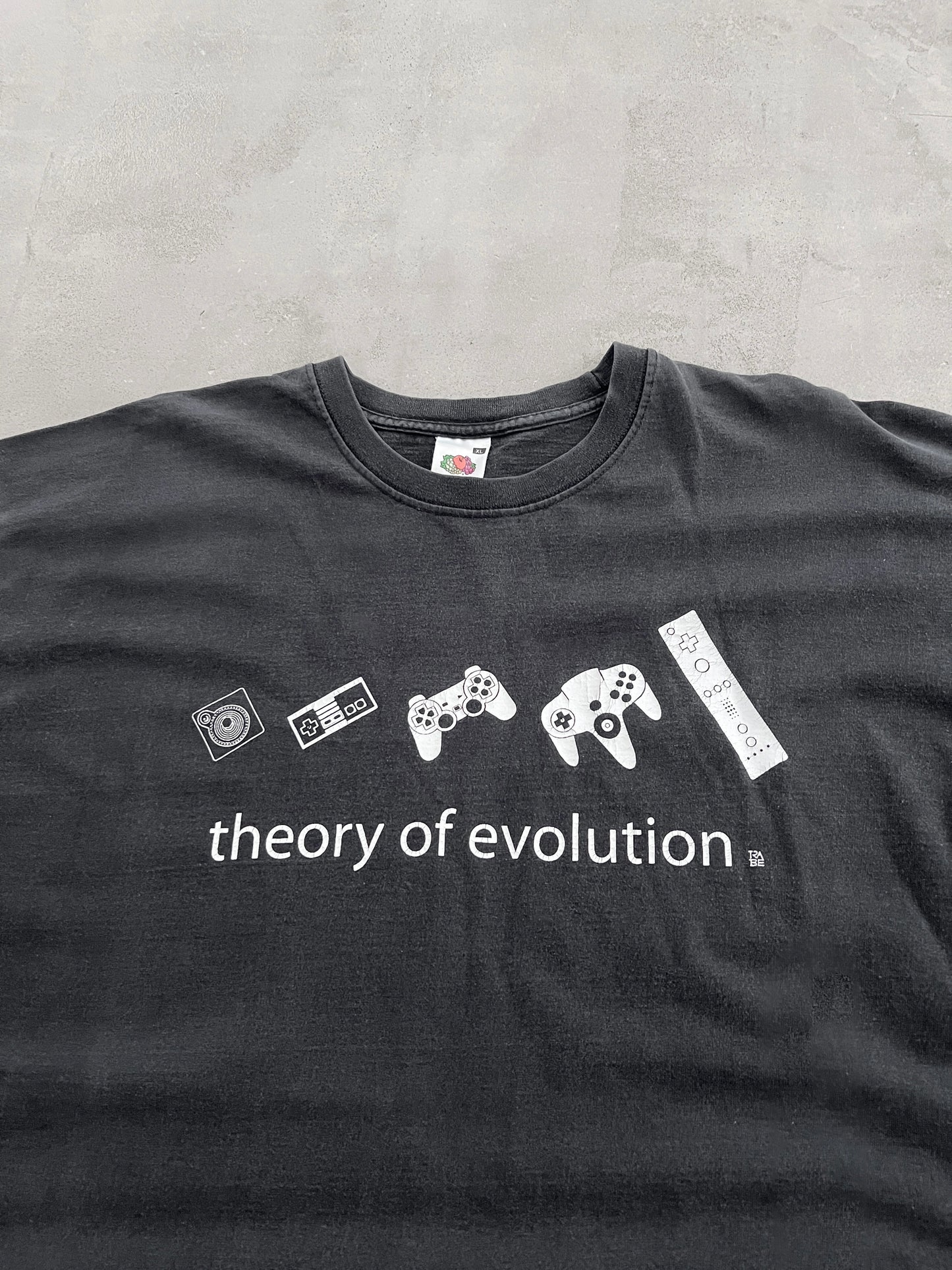 FADED BLACK GAMING EVOLUTION TEE - 2000S - XL