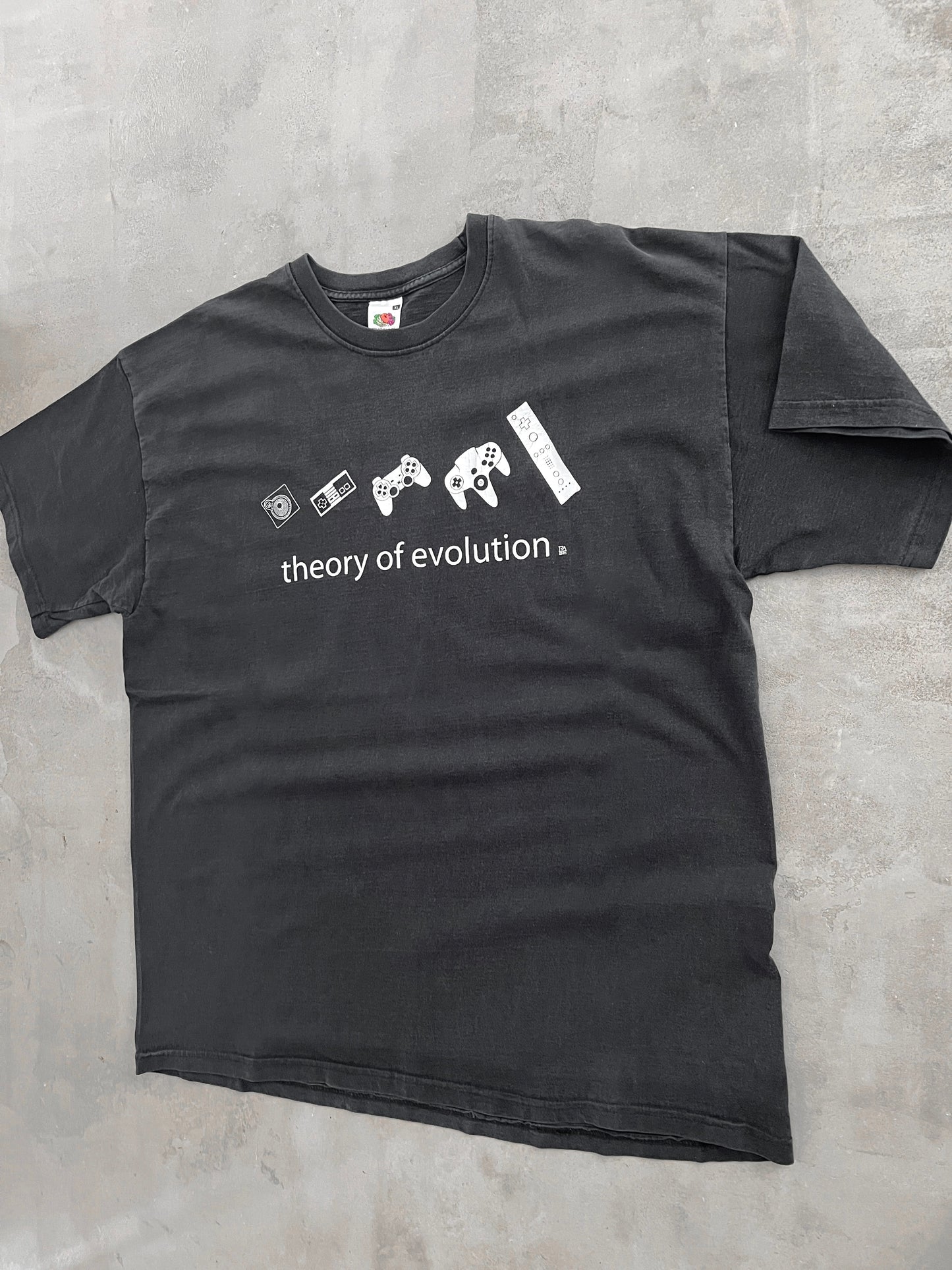 FADED BLACK GAMING EVOLUTION TEE - 2000S - XL
