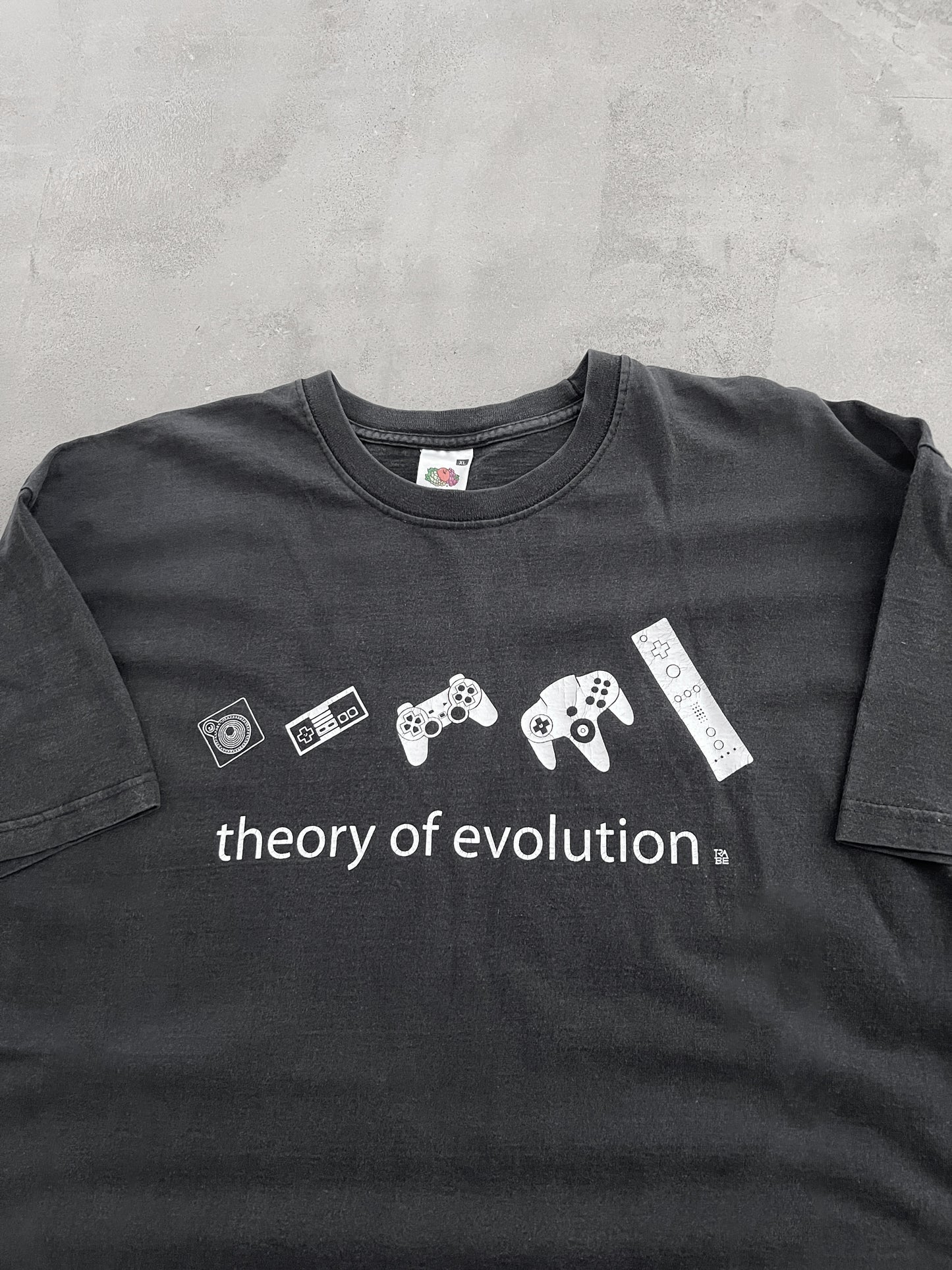 FADED BLACK GAMING EVOLUTION TEE - 2000S - XL