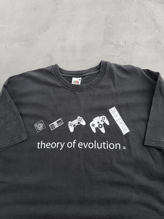 FADED BLACK GAMING EVOLUTION TEE - 2000S - XL
